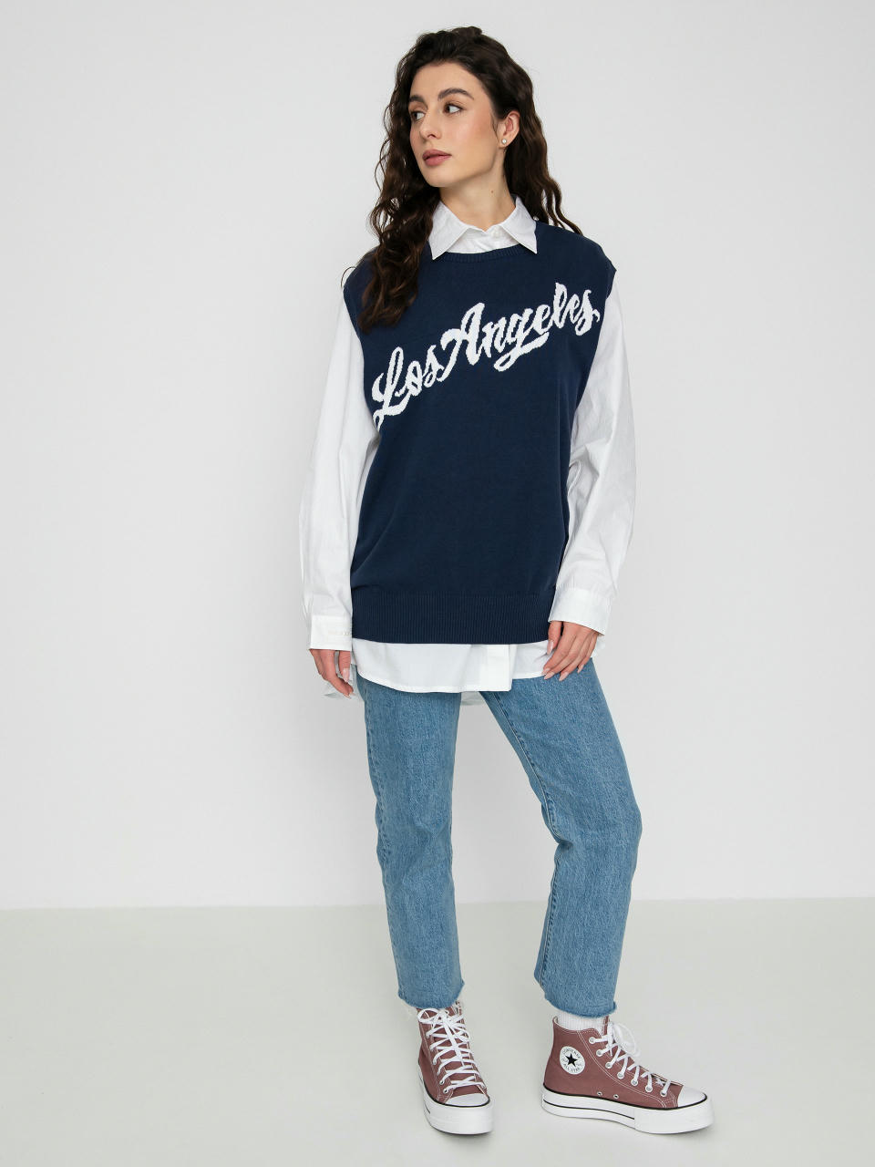 Светр RVCA Hometown Sweater Ves Wmn (moody blue)