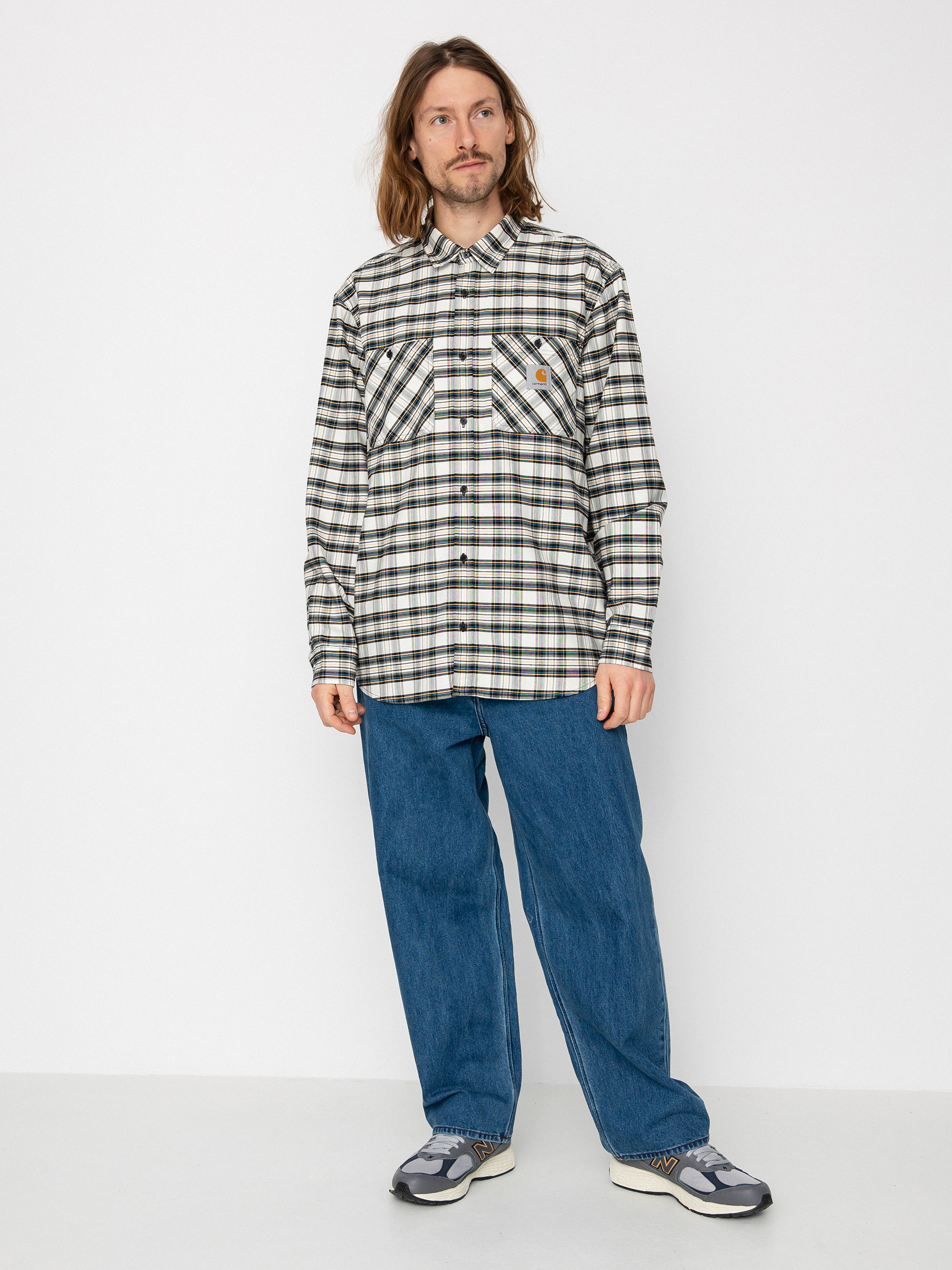 Сорочка Carhartt WIP Solander - білий (solander check wax)