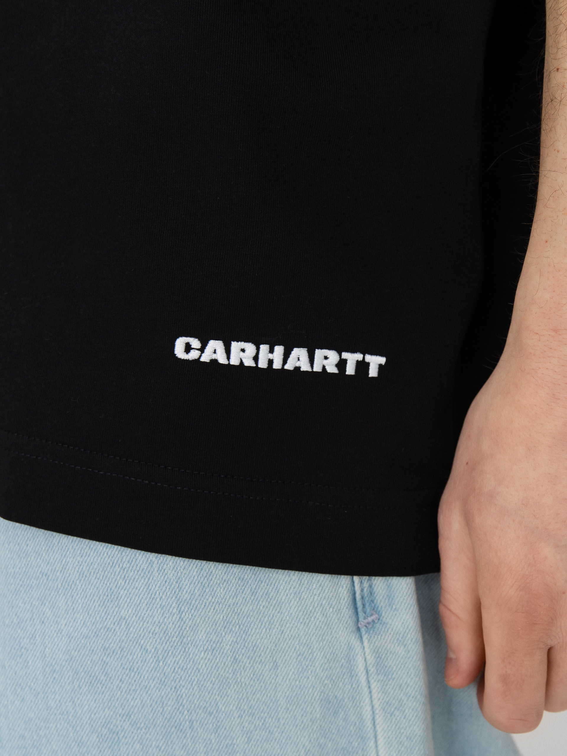 Футболка Carhartt WIP Link Script (black/white)