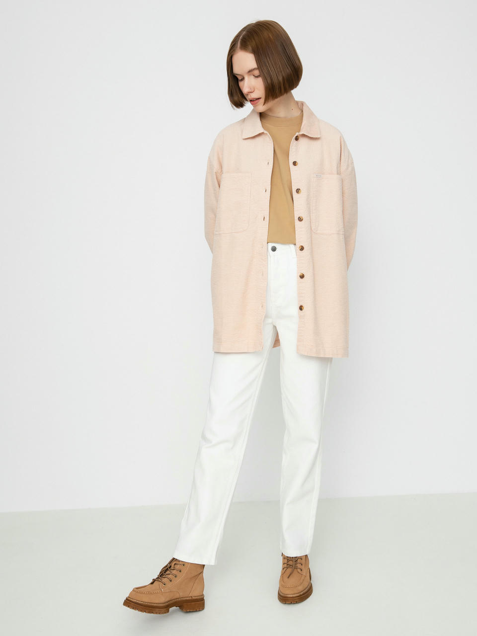 Сорочка Brixton Dundee Corduroy Overshirt Wmn (rose dust)