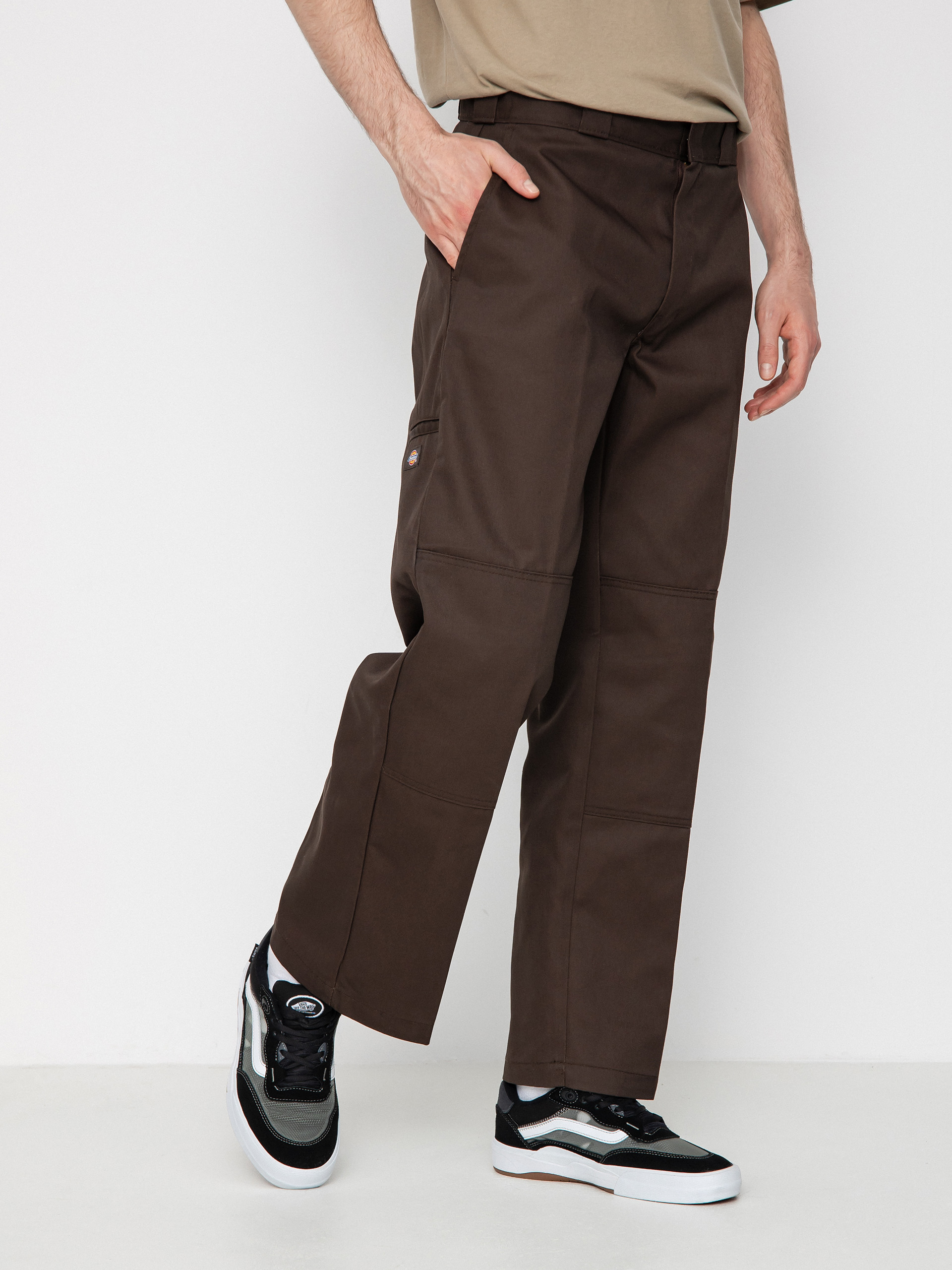 Штани Dickies Double Knee (dark brown)