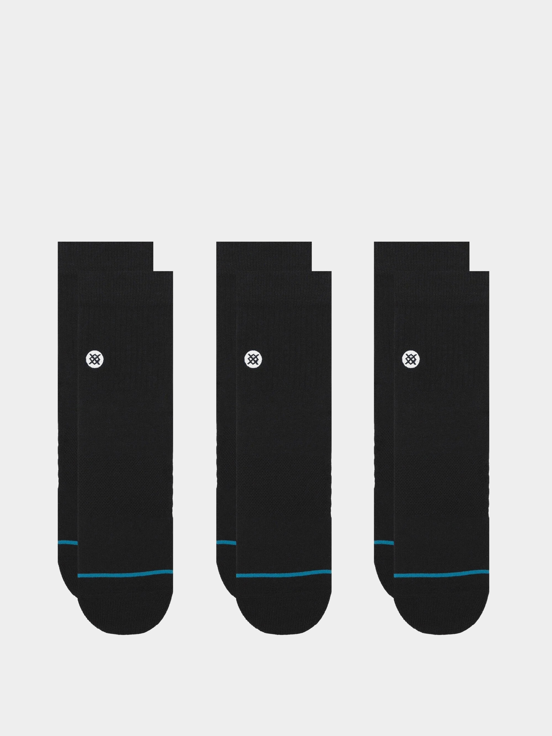  Шкарпетки Stance Icon Quarter 3 Pack (black)