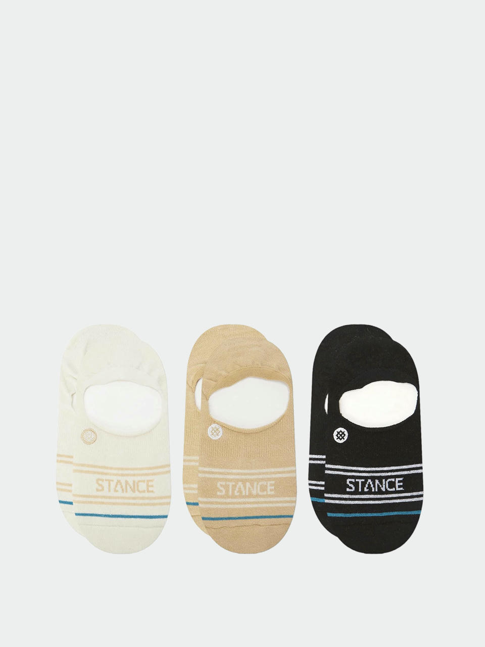  Шкарпетки Stance Basic 3 Pack No Show (cream)