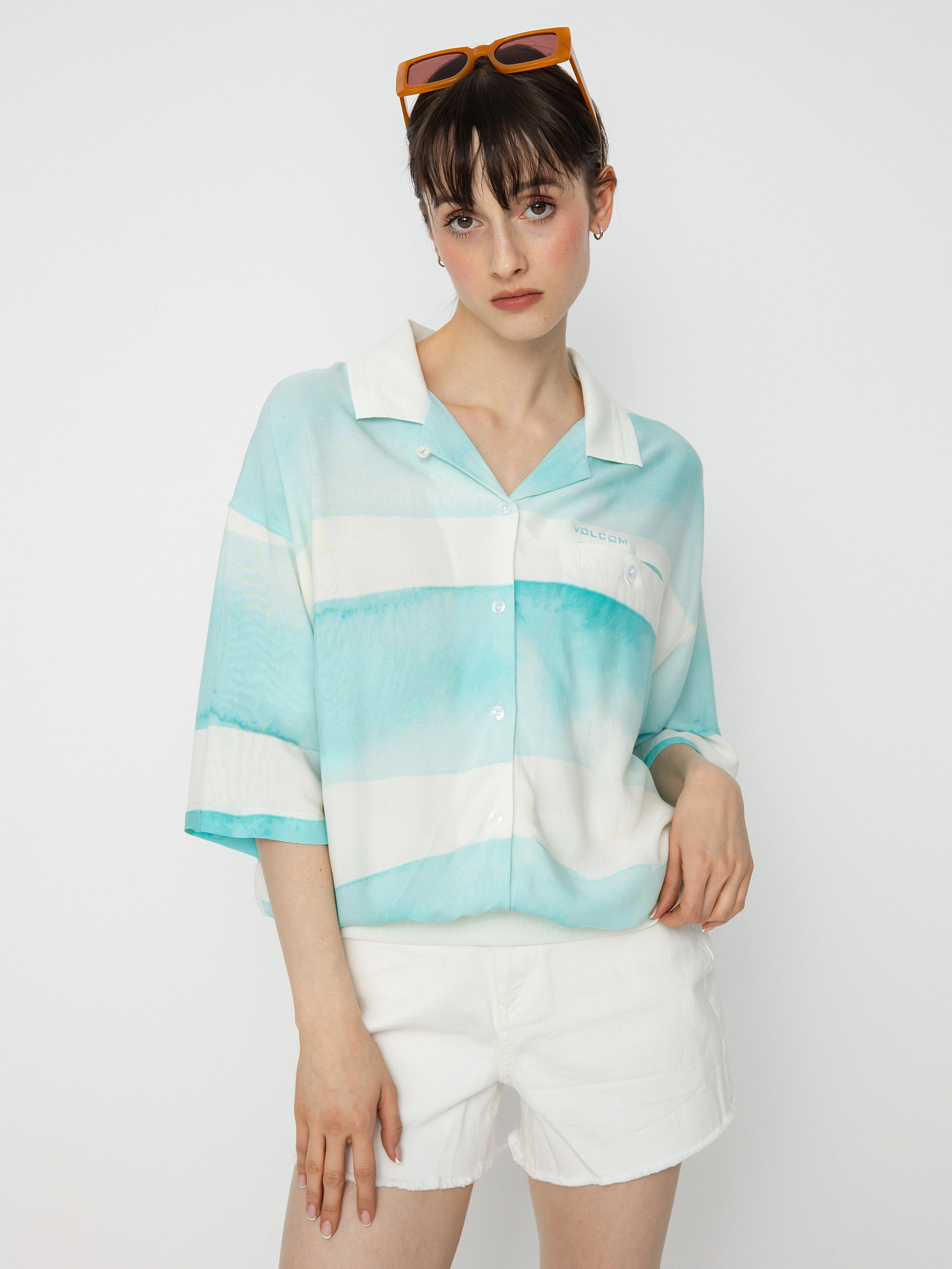 Сорочка Volcom Stay Stripes Wmn (pale aqua)