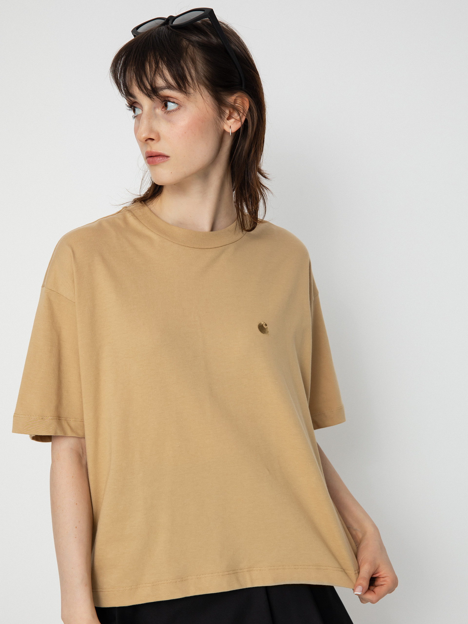 Футболка Carhartt WIP Chester Wmn (dusty h brown)