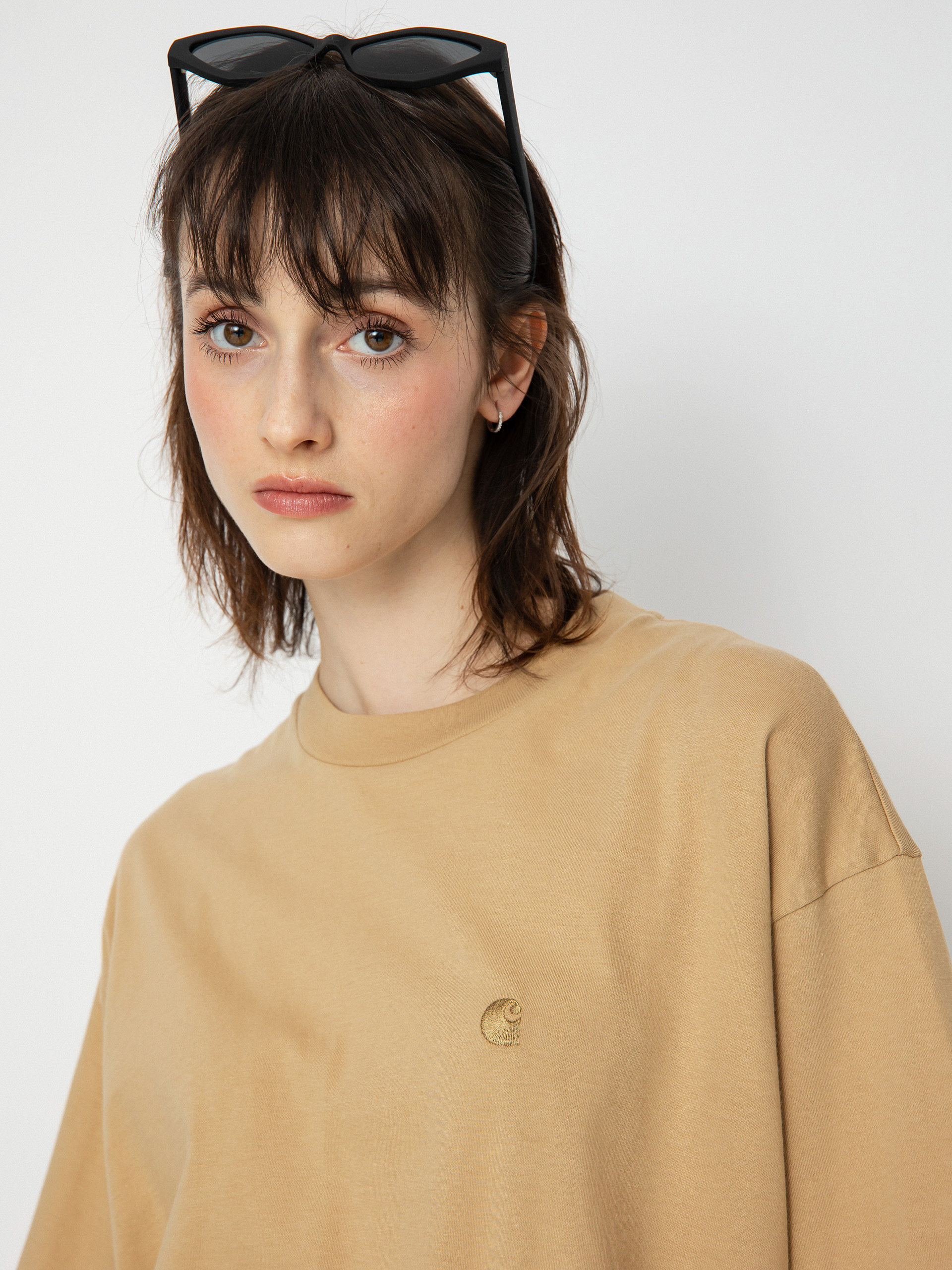 Футболка Carhartt WIP Chester Wmn (dusty h brown)