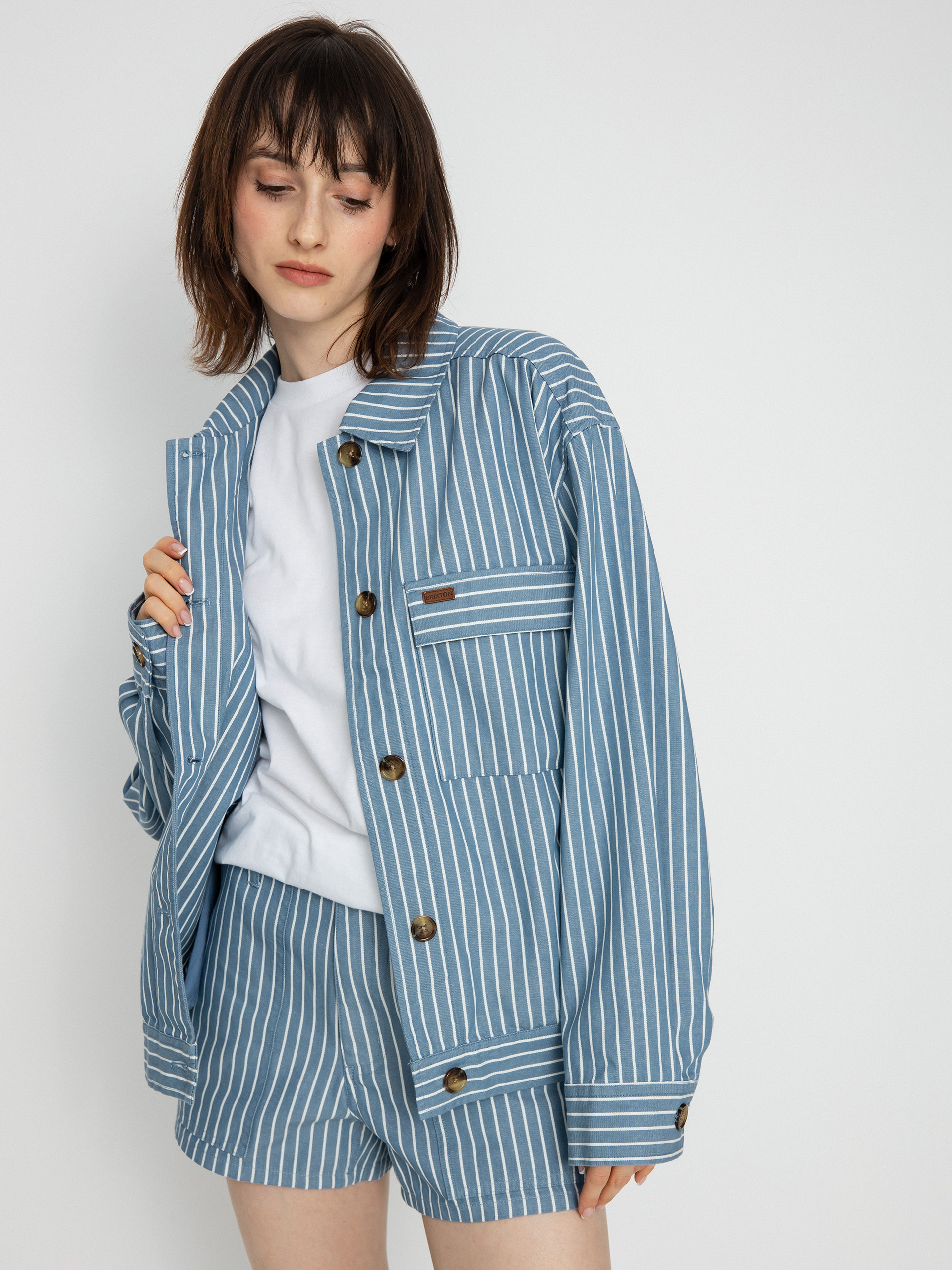 Куртка Brixton Stark Trucker Wmn (blue heaven)