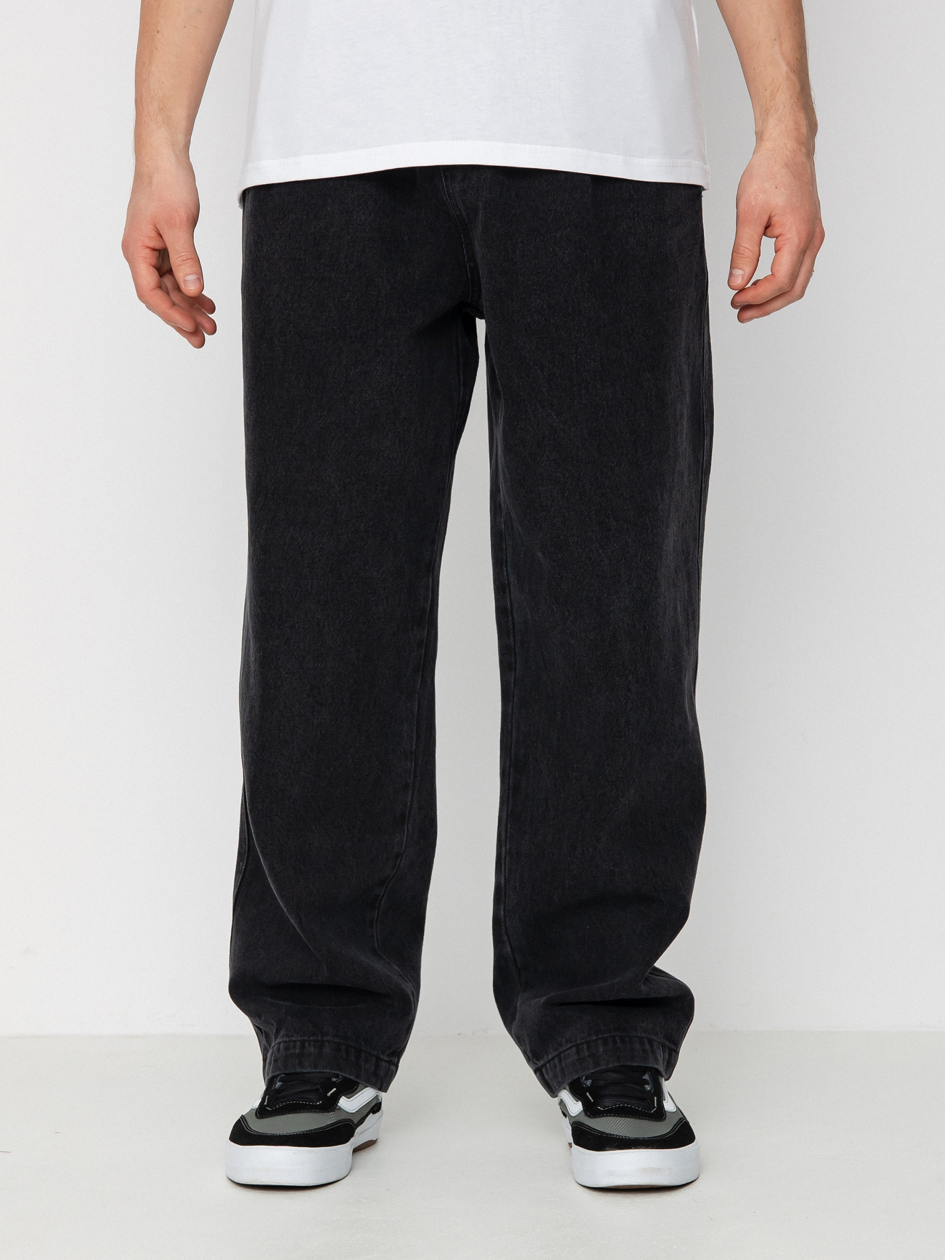 Штани OBEY Bigwig Baggy Denim - чорний (faded black)