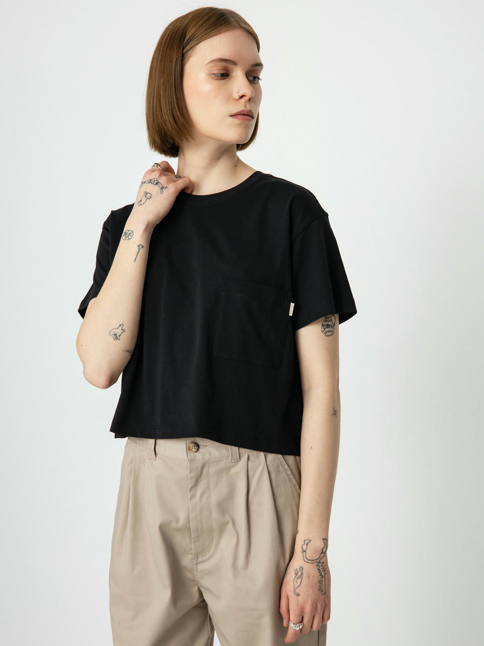 Футболка Brixton Carefree Pocket Wmn (black)