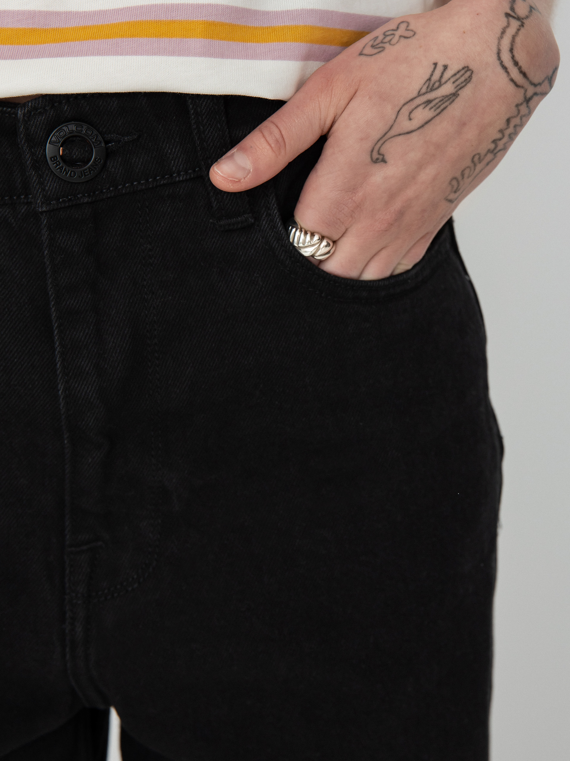 Штани Volcom Weellow Denim Wmn (black)