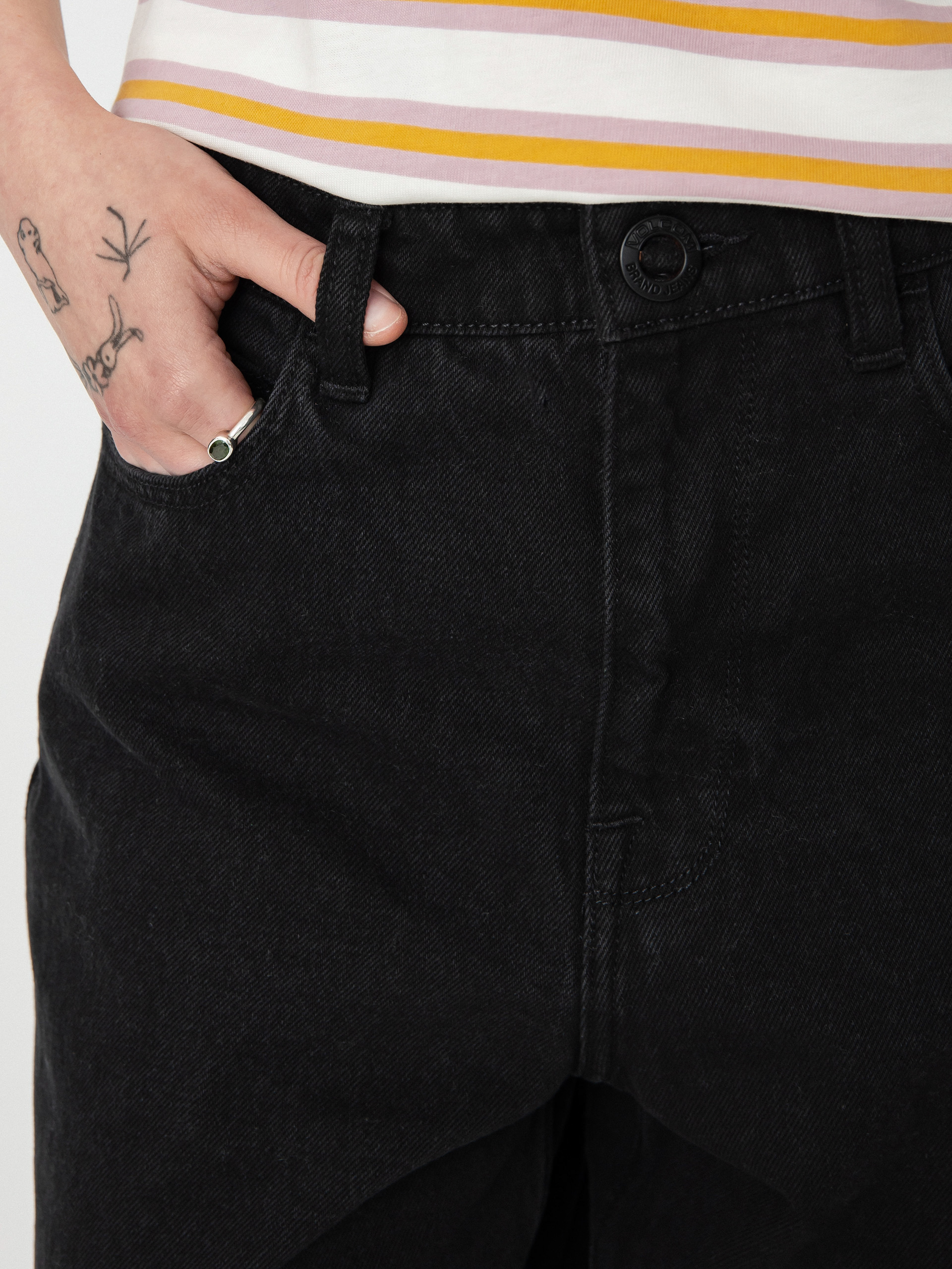 Штани Volcom Weellow Denim Wmn (black)