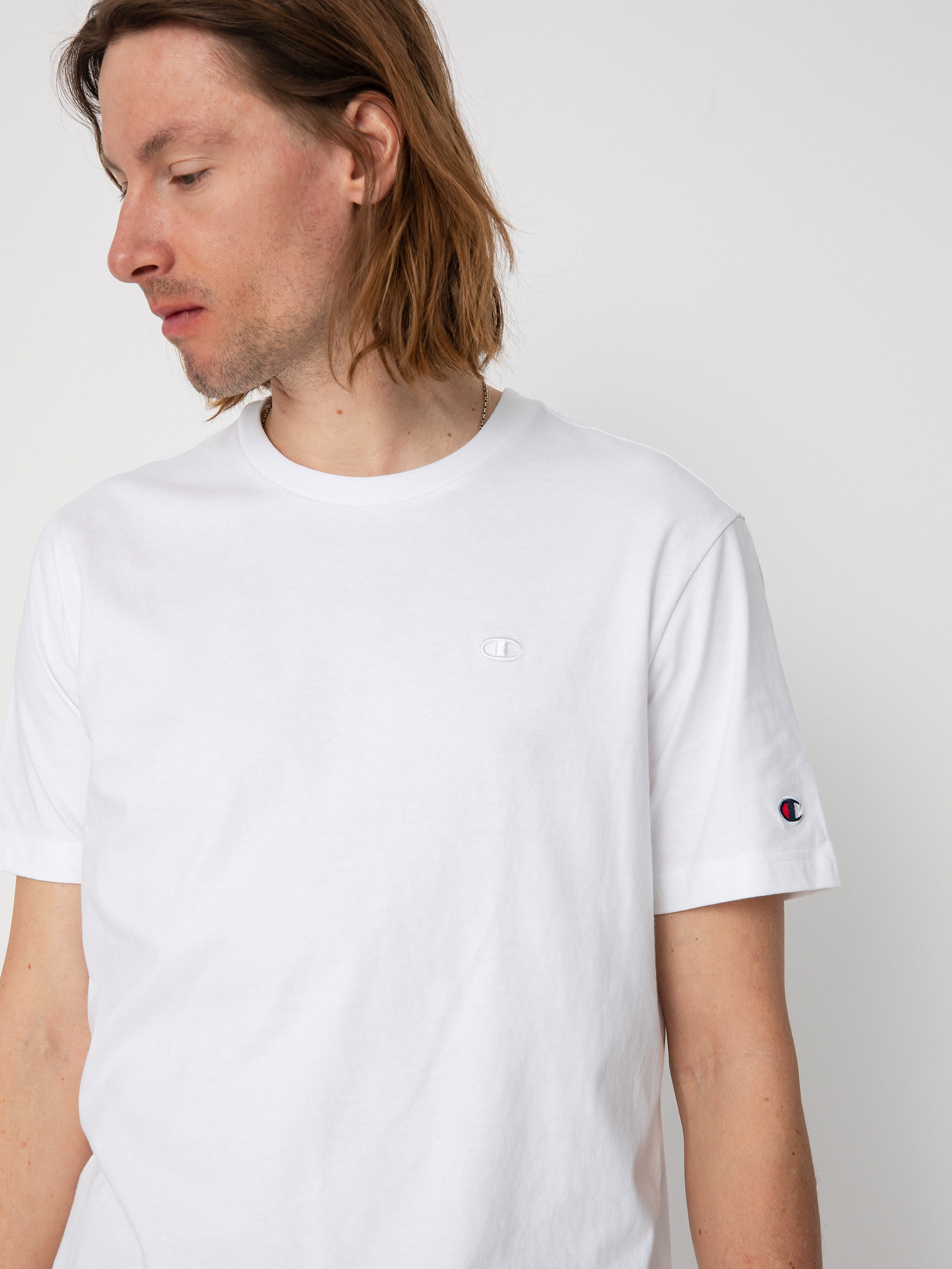 Футболка Champion Crewneck T-Shirt 218496 (wht)