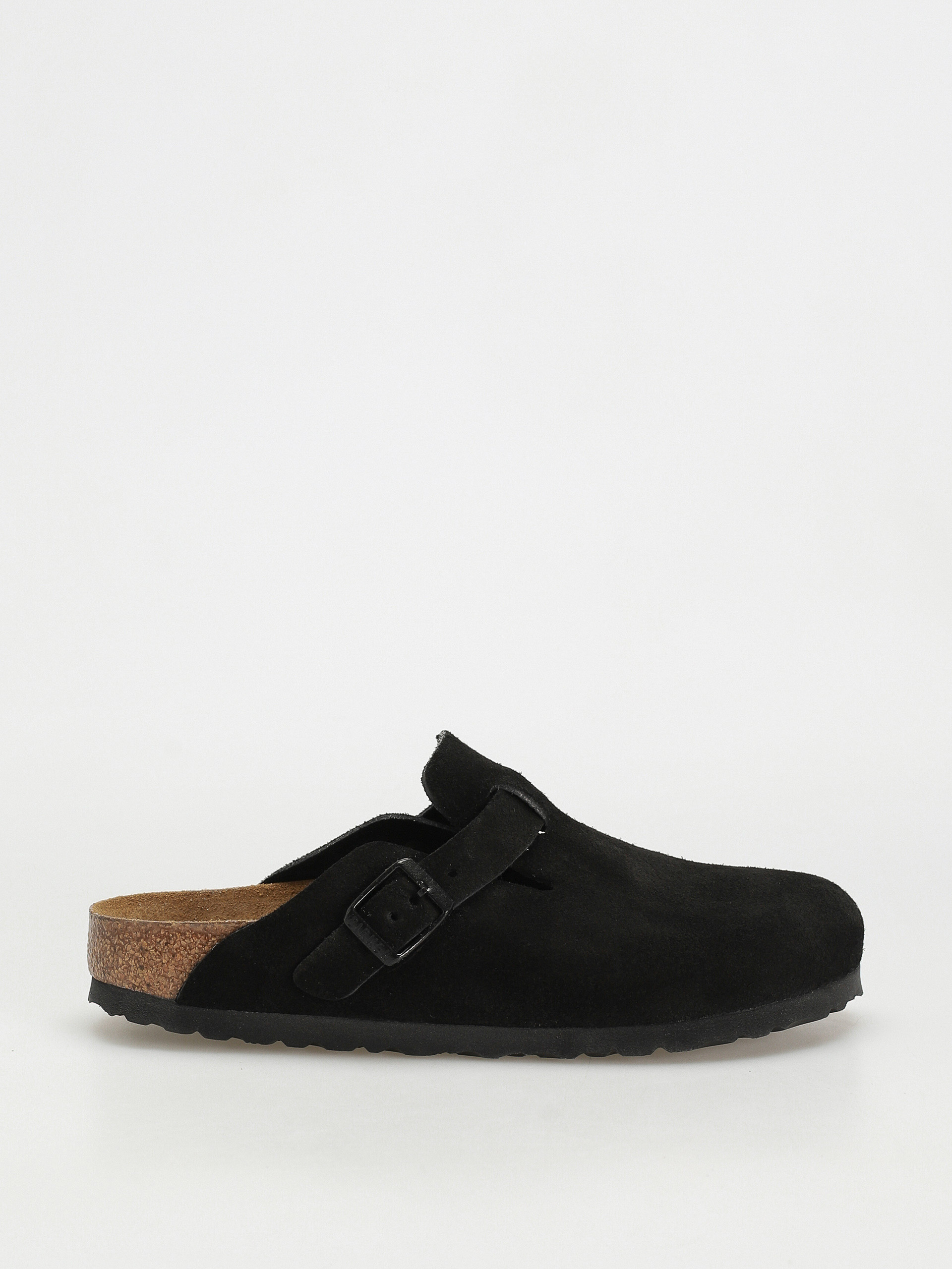 Шльопанці Birkenstock Boston Suede Narrow Wmn (black)