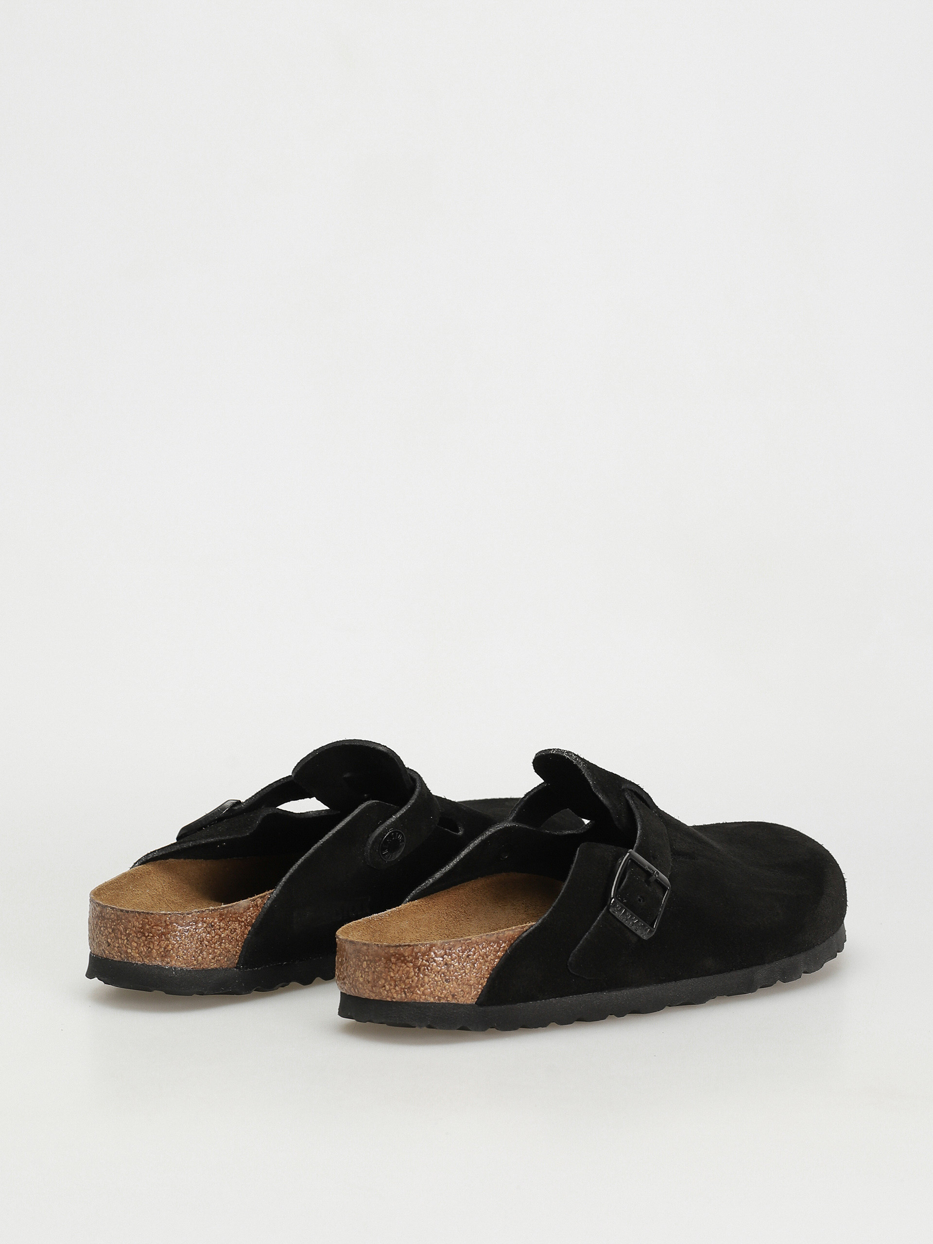 Шльопанці Birkenstock Boston SFB Suede Narrow Wmn (black)