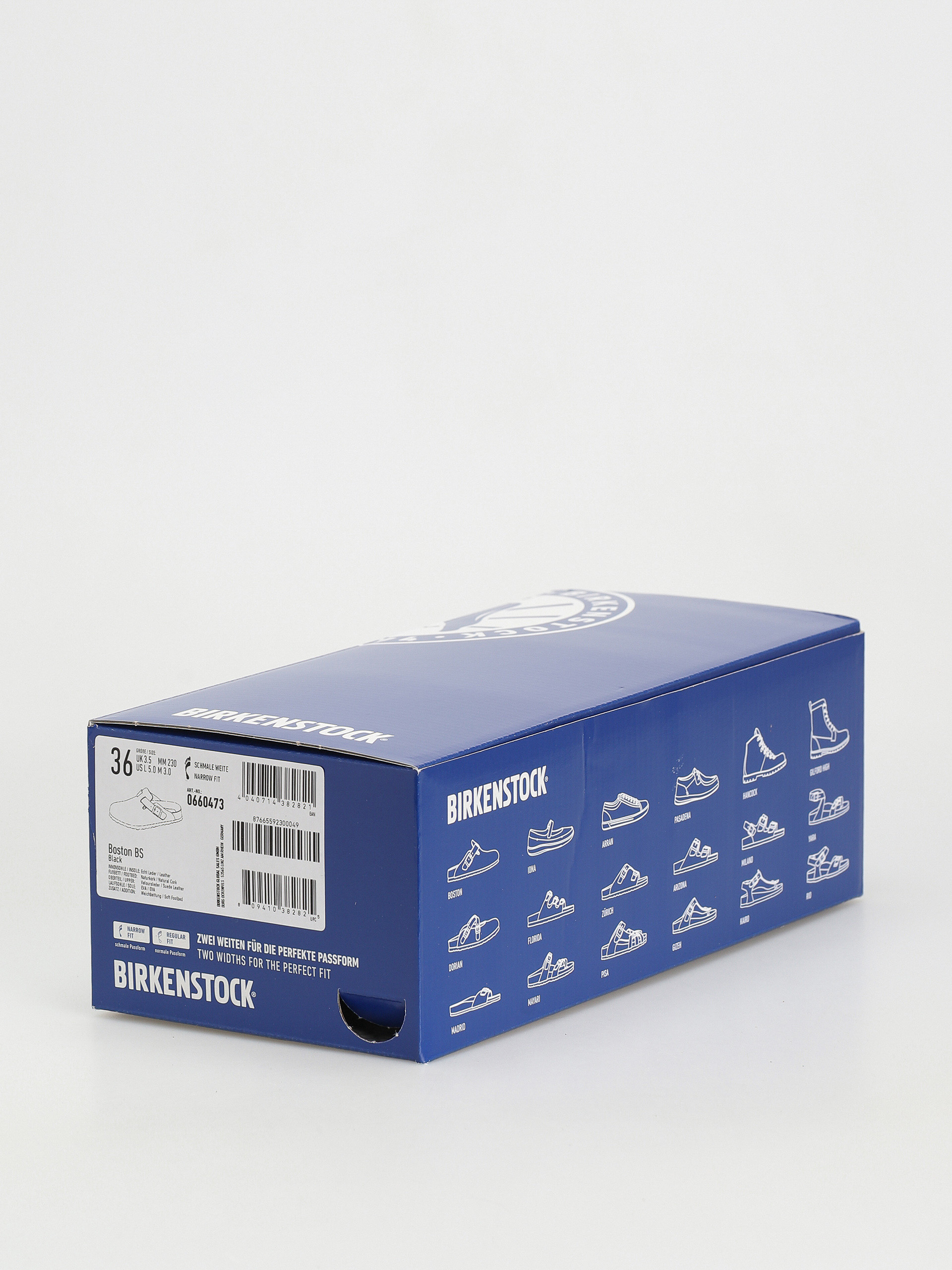 Шльопанці Birkenstock Boston Suede Narrow Wmn (black)