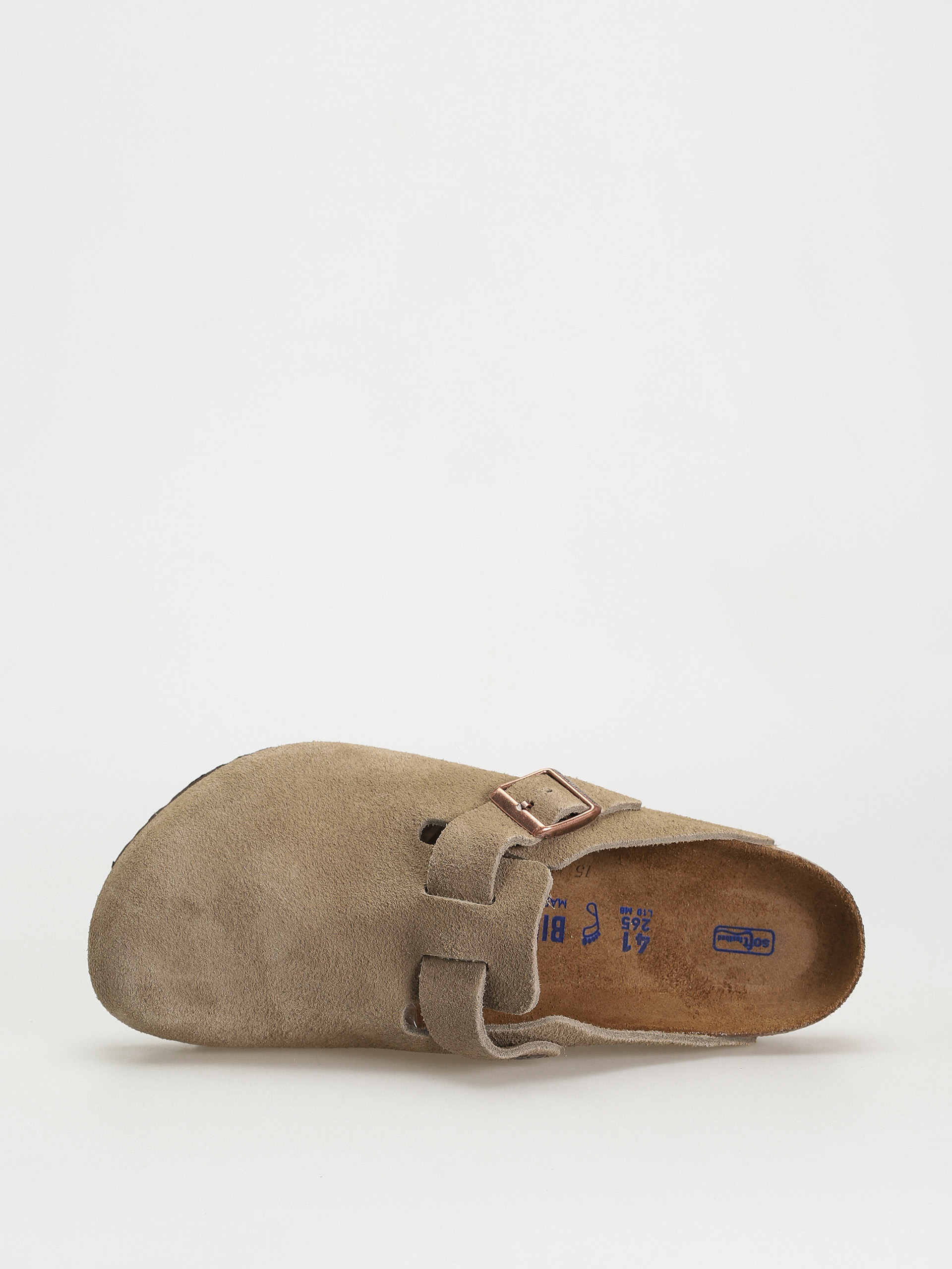 Шльопанці Birkenstock Boston Suede Regular (taupe)