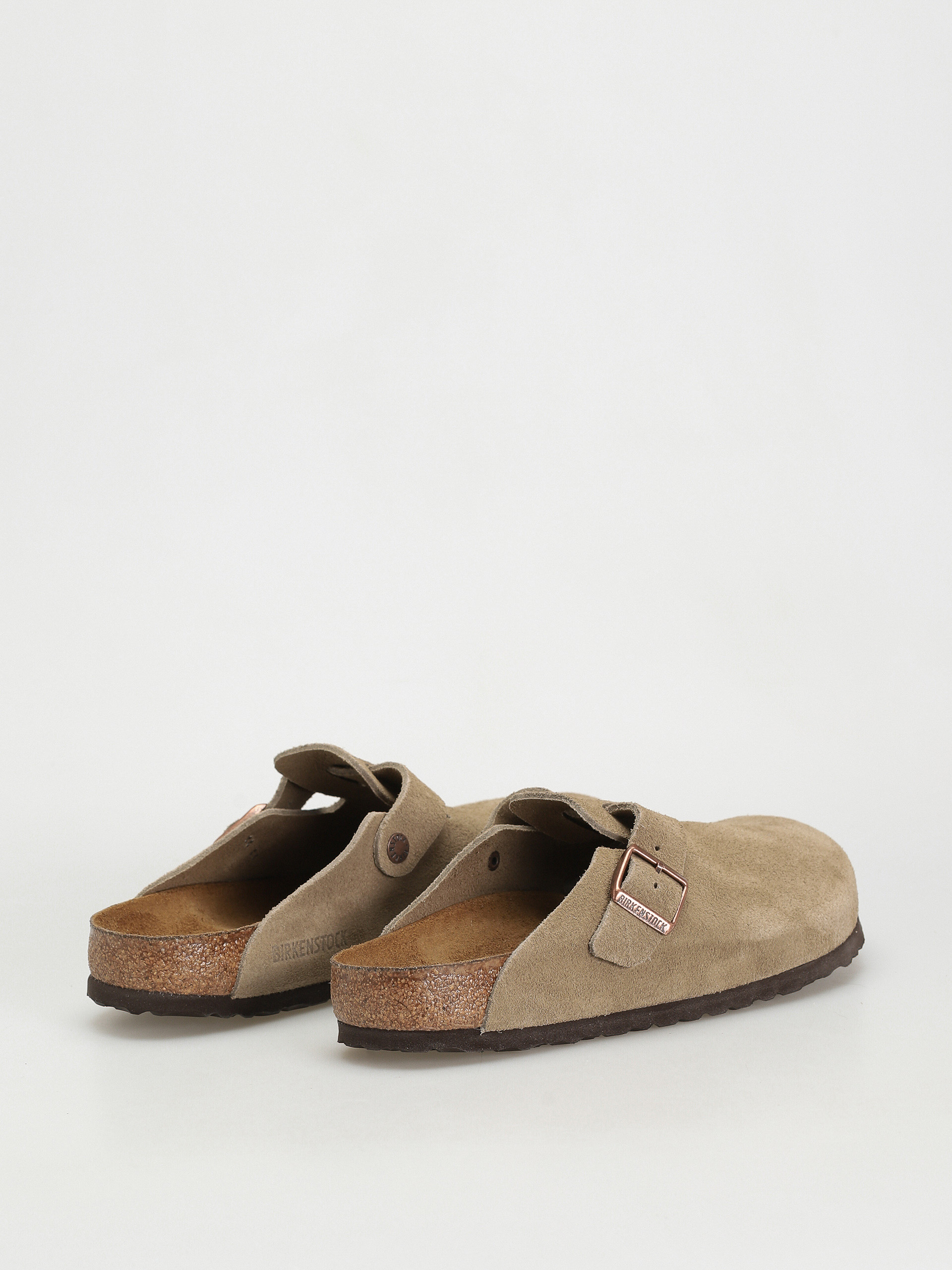 Шльопанці Birkenstock Boston Suede Regular (taupe)