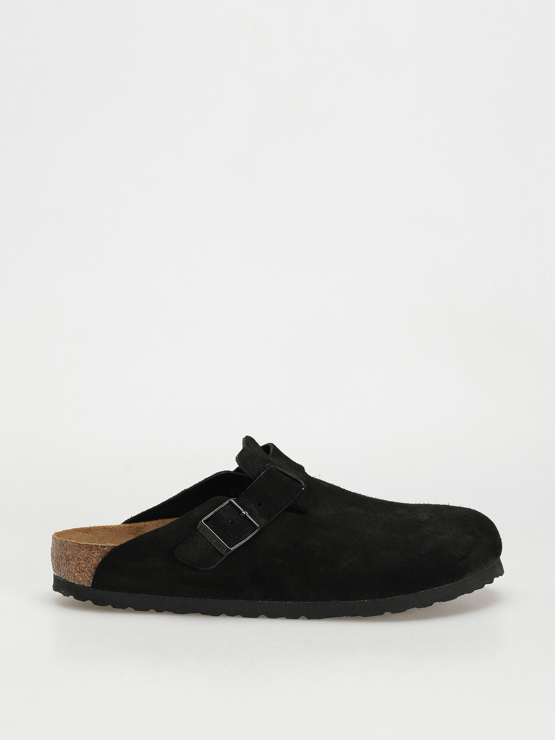 Шльопанці Birkenstock Boston Suede Regular (black)