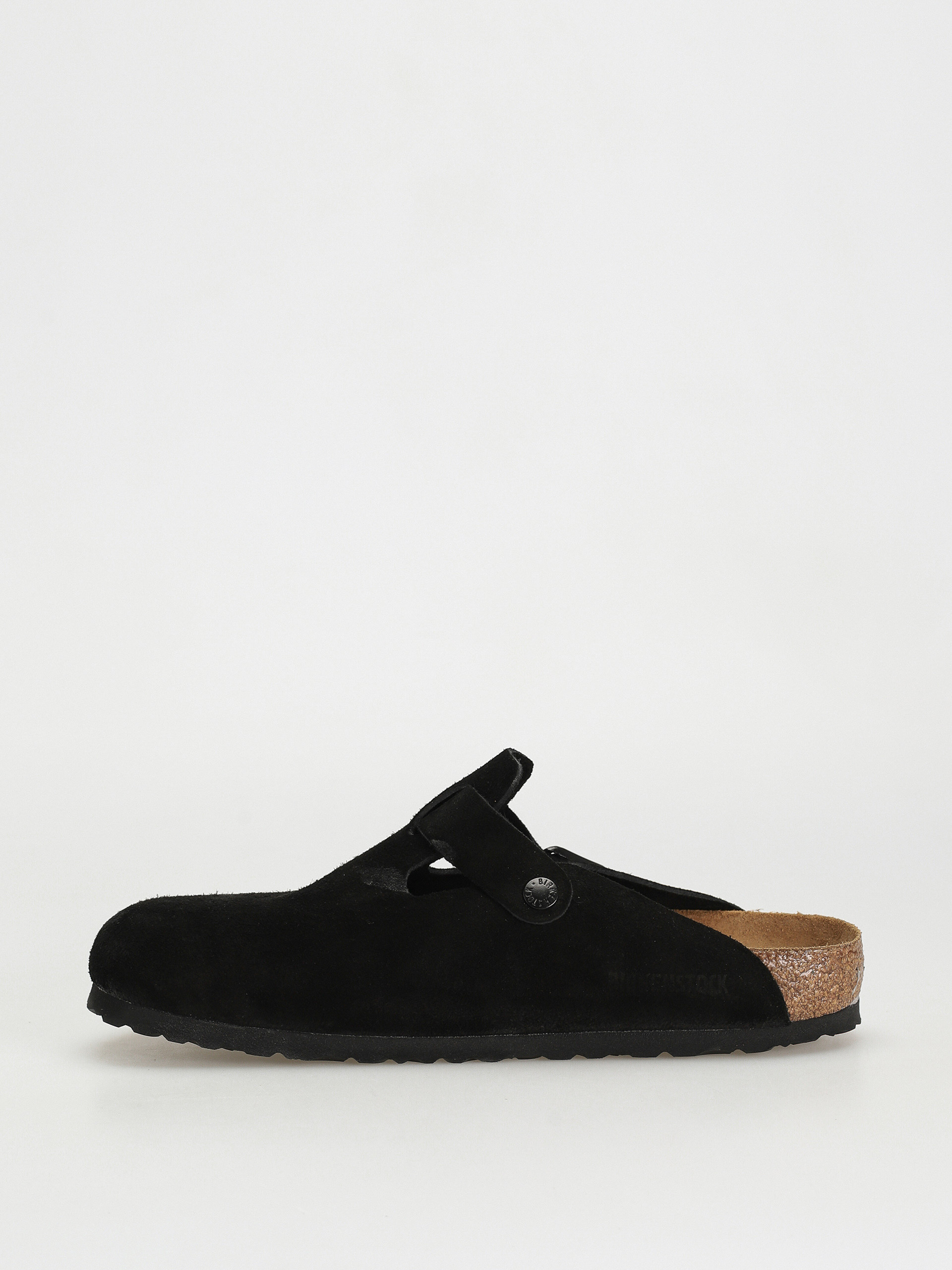 Шльопанці Birkenstock Boston SFB Suede Regular (black)