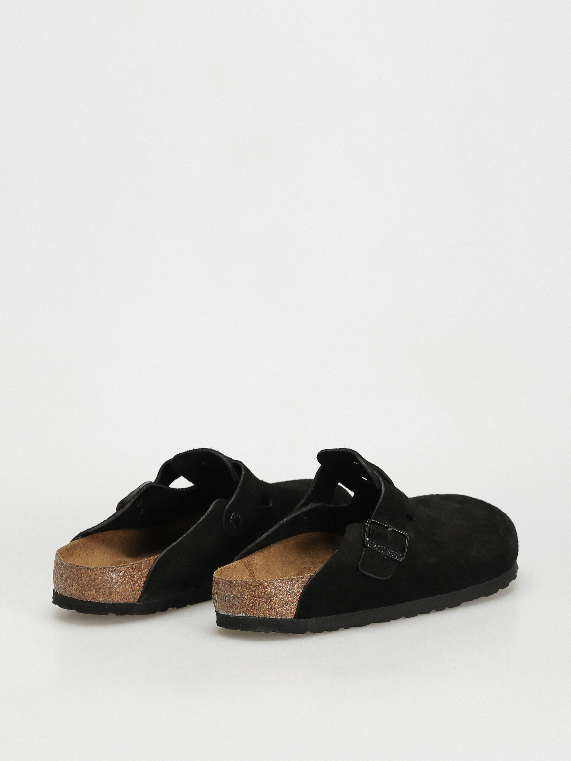 Шльопанці Birkenstock Boston Suede Regular (black)