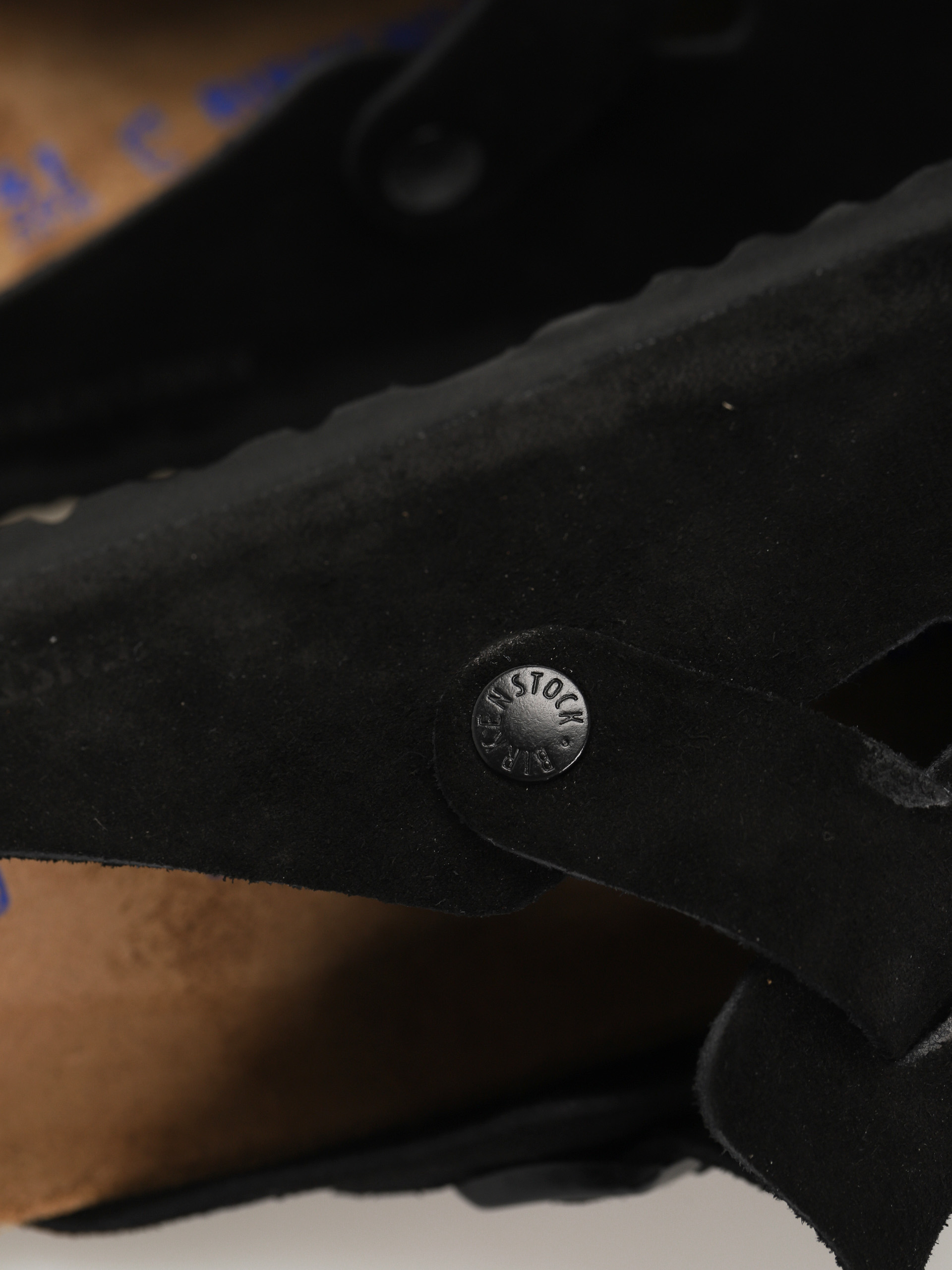 Шльопанці Birkenstock Boston SFB Suede Regular (black)