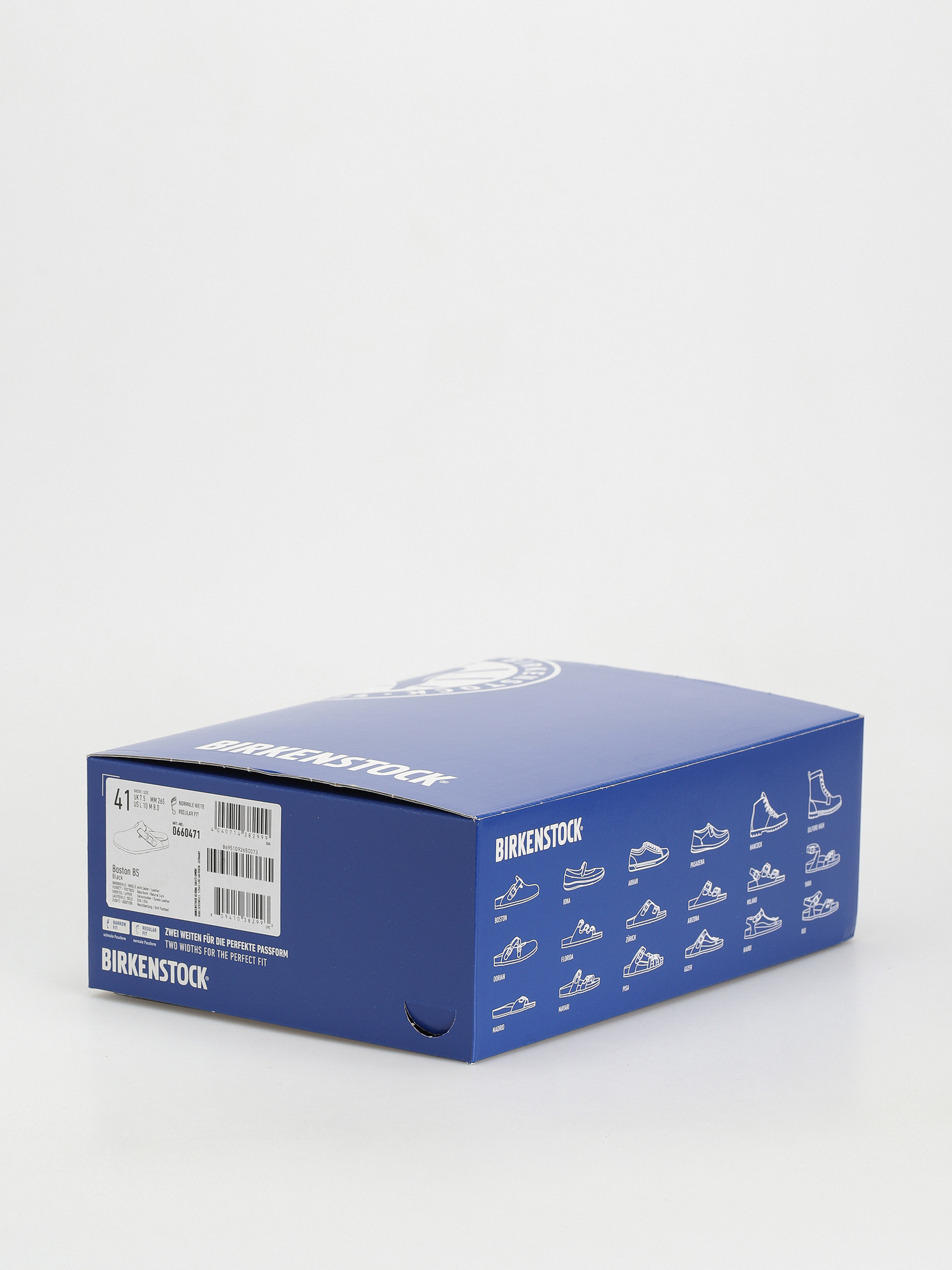 Шльопанці Birkenstock Boston Suede Regular (black)