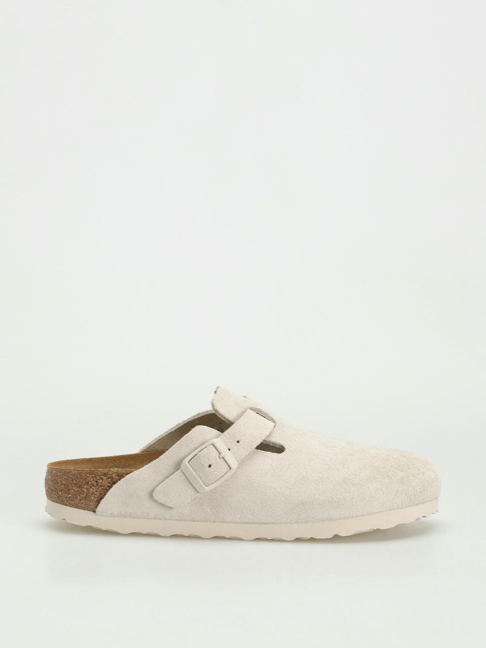 Шльопанці Birkenstock Boston Suede Narrow Wmn (modern suede antique white)