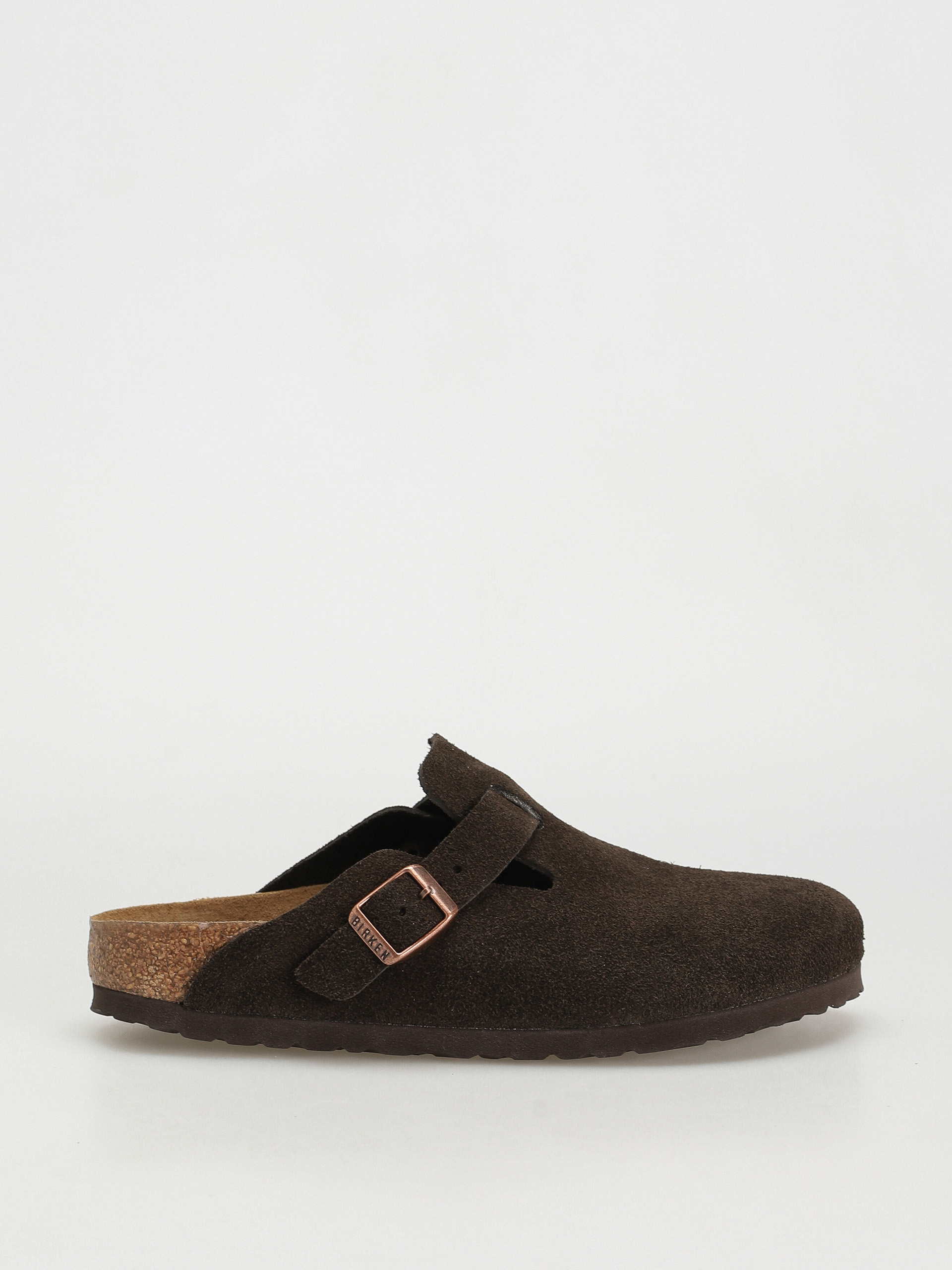 Шльопанці Birkenstock Boston Suede Narrow Wmn (mocha)
