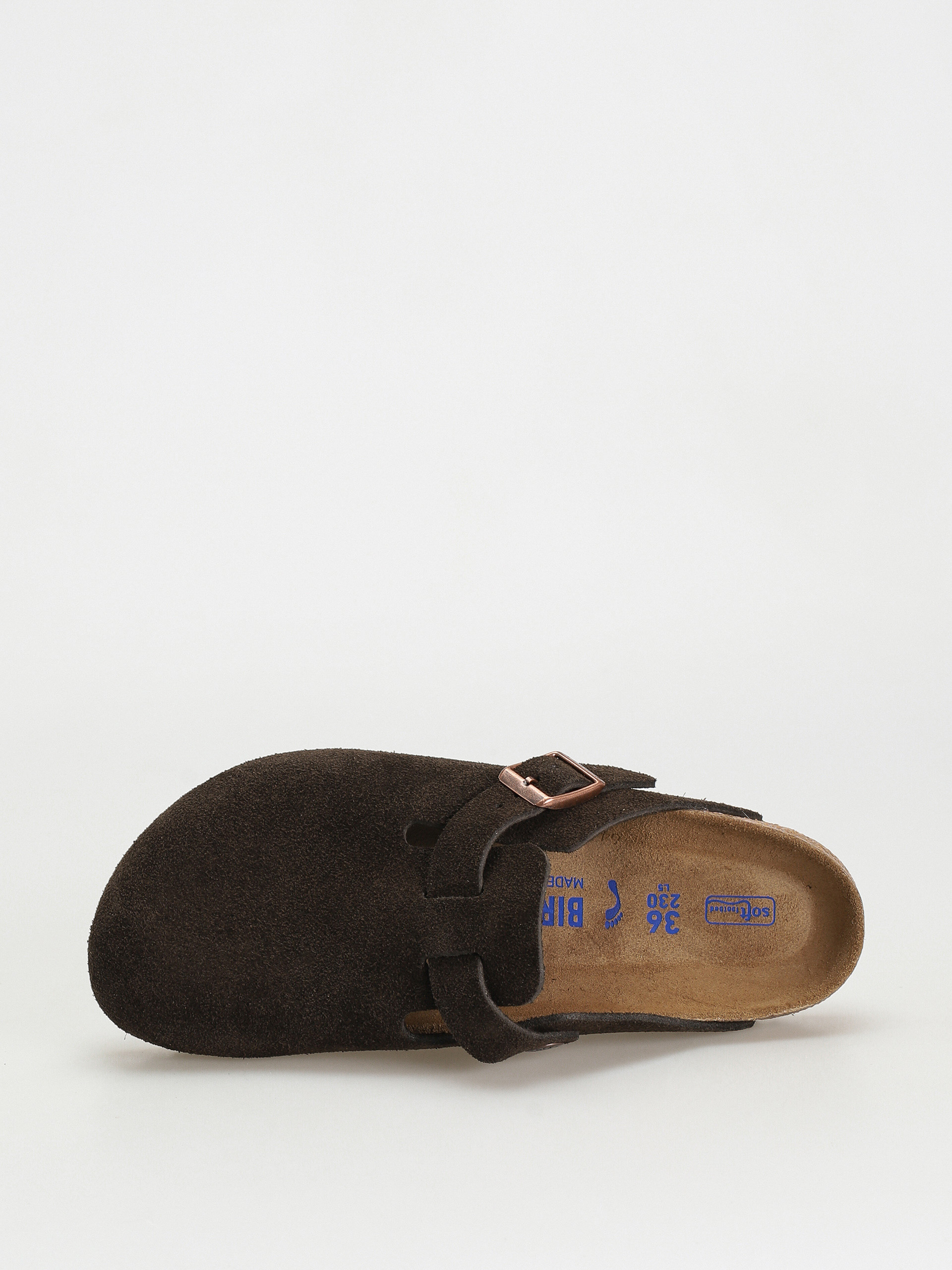 Шльопанці Birkenstock Boston Suede Narrow Wmn (mocha)