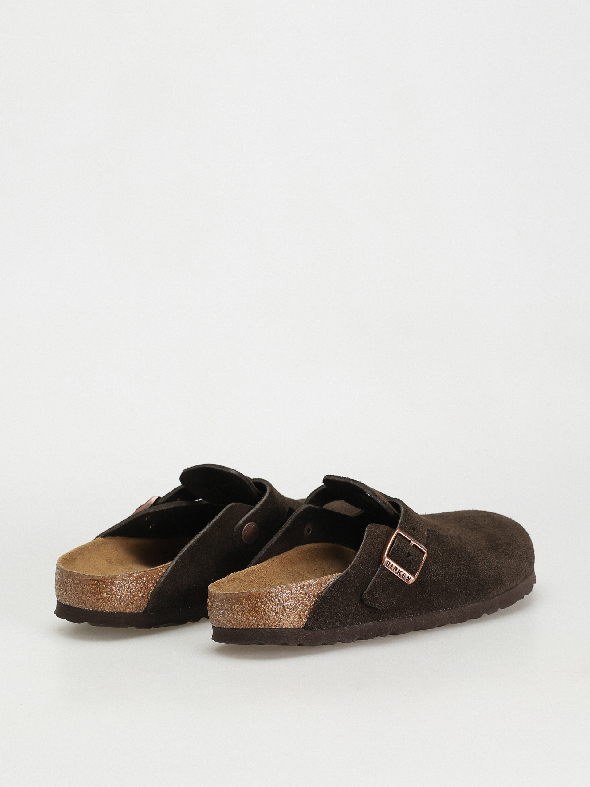 Шльопанці Birkenstock Boston SFB Suede Narrow Wmn (mocha)