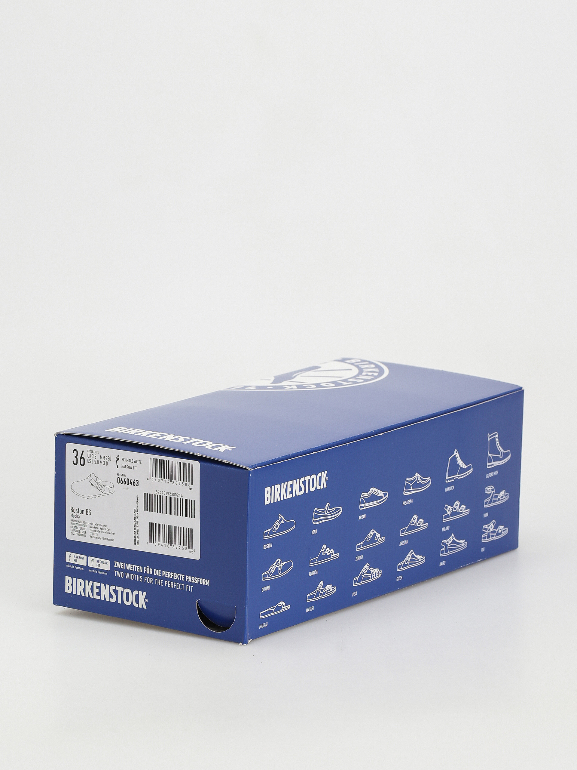 Шльопанці Birkenstock Boston Suede Narrow Wmn (mocha)