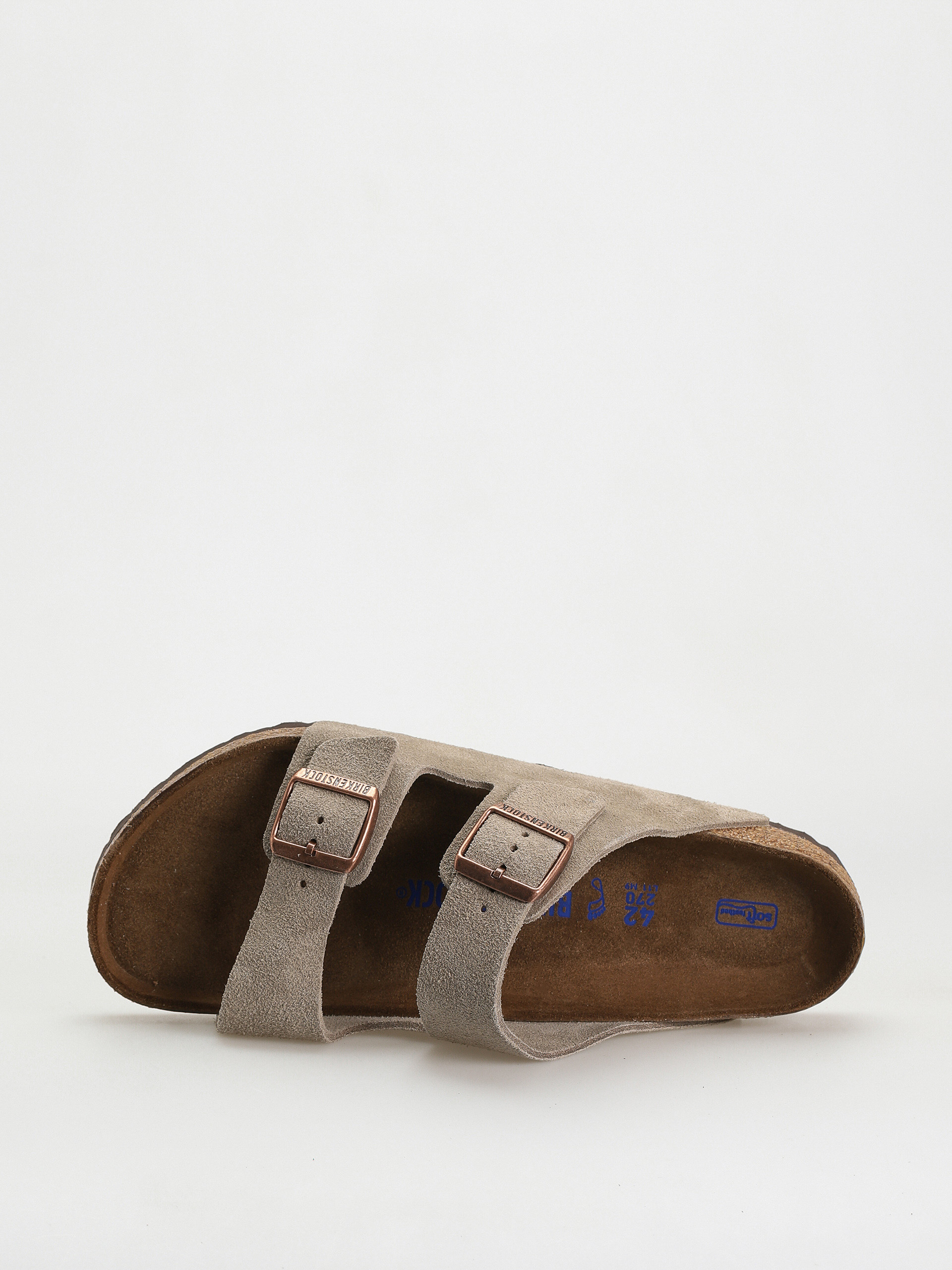 Шльопанці Birkenstock Arizona Suede Regular (taupe)