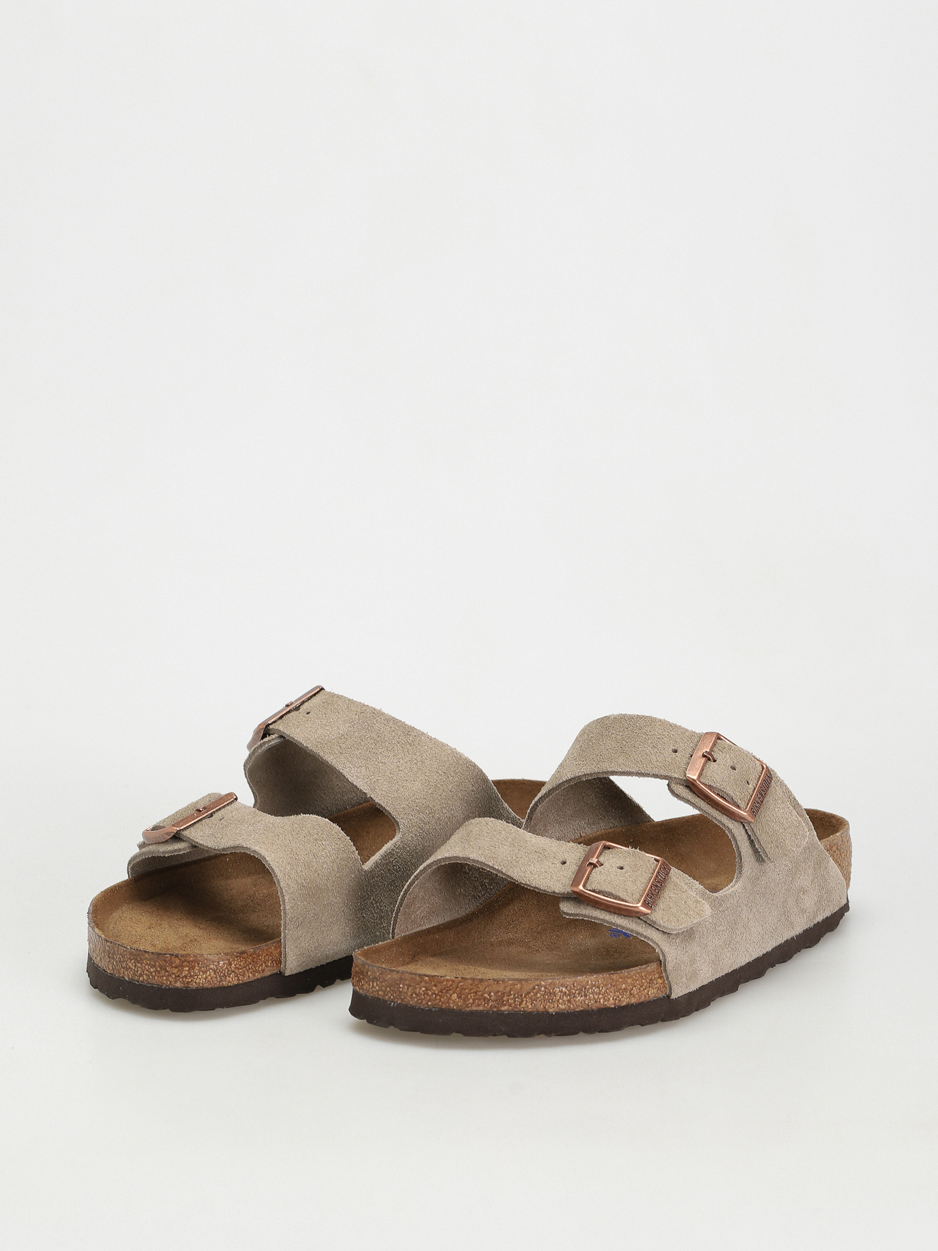Шльопанці Birkenstock Arizona Suede Regular (taupe)