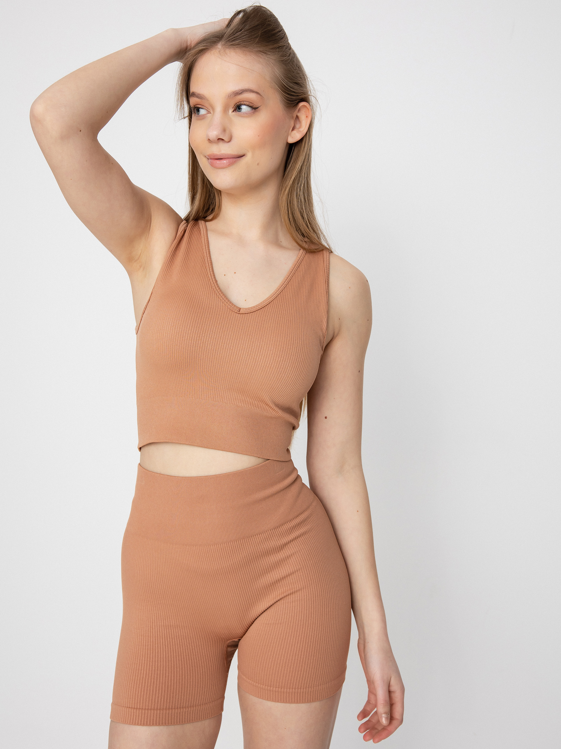 Топ Roxy Chill Out Seamless V Wmn (mocha mousse)
