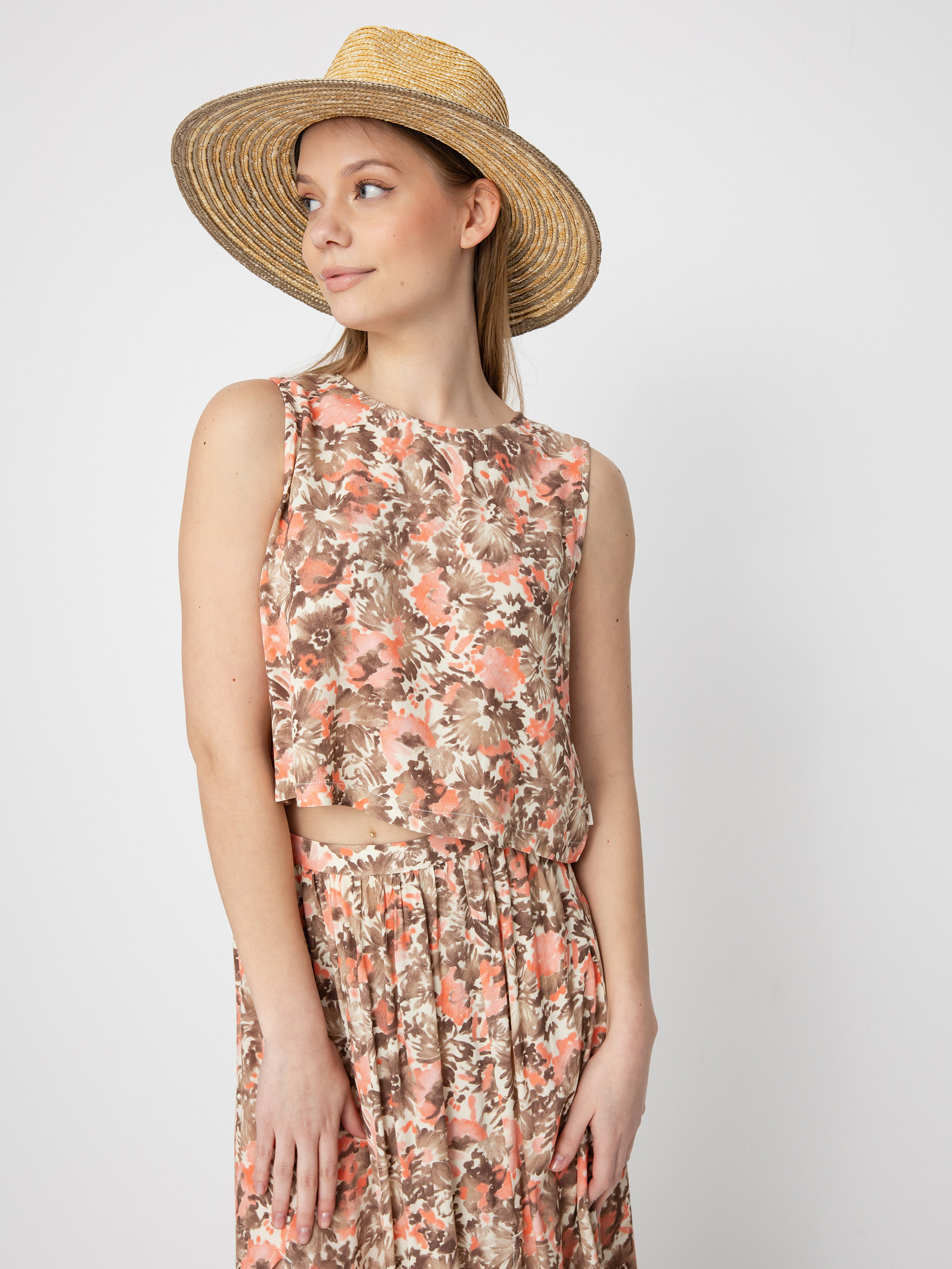  Футболка Brixton Capri Wmn (pink nectar)