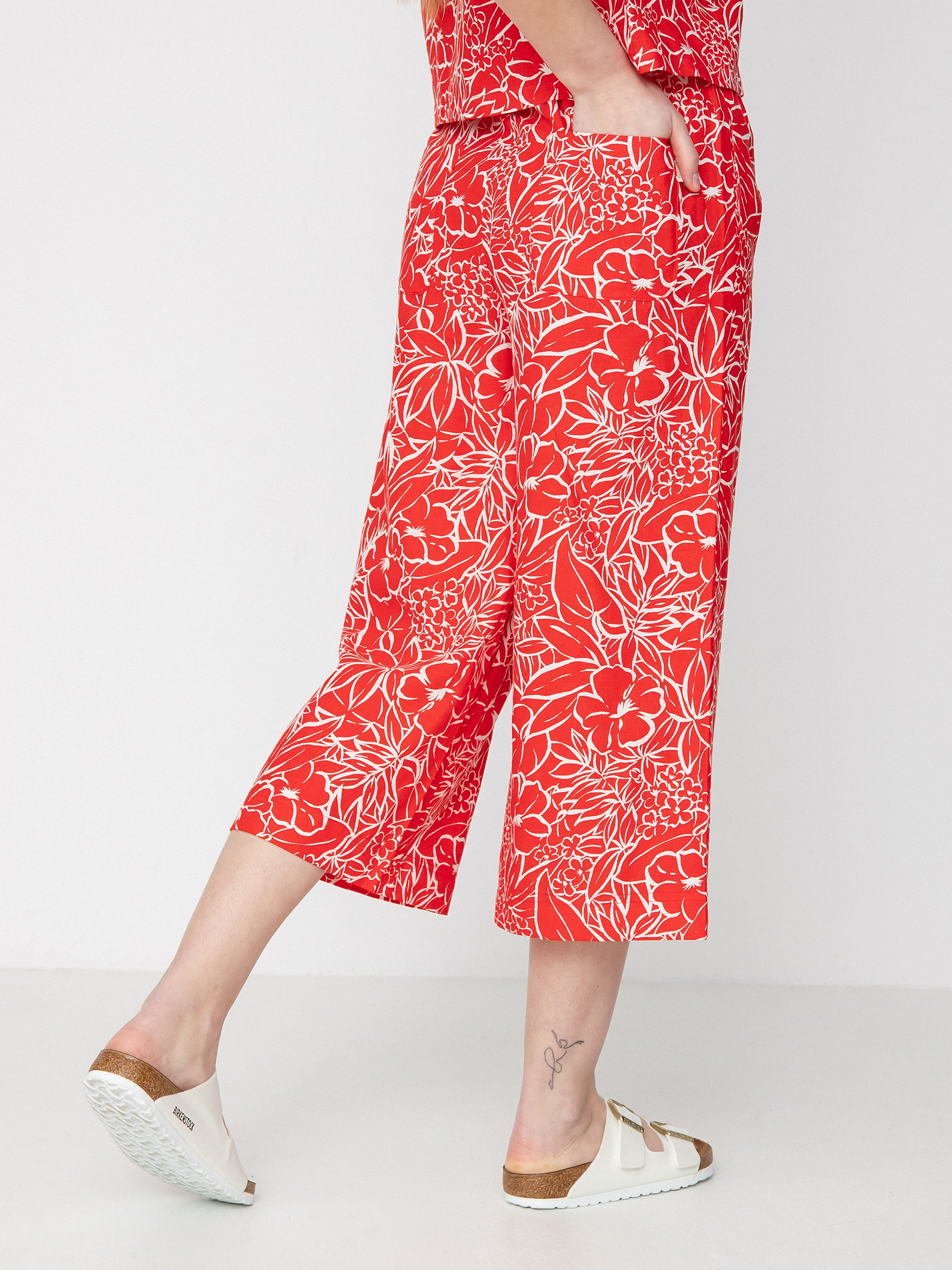 Штани Brixton Indo Linen Wide Leg Wmn (aloha red)