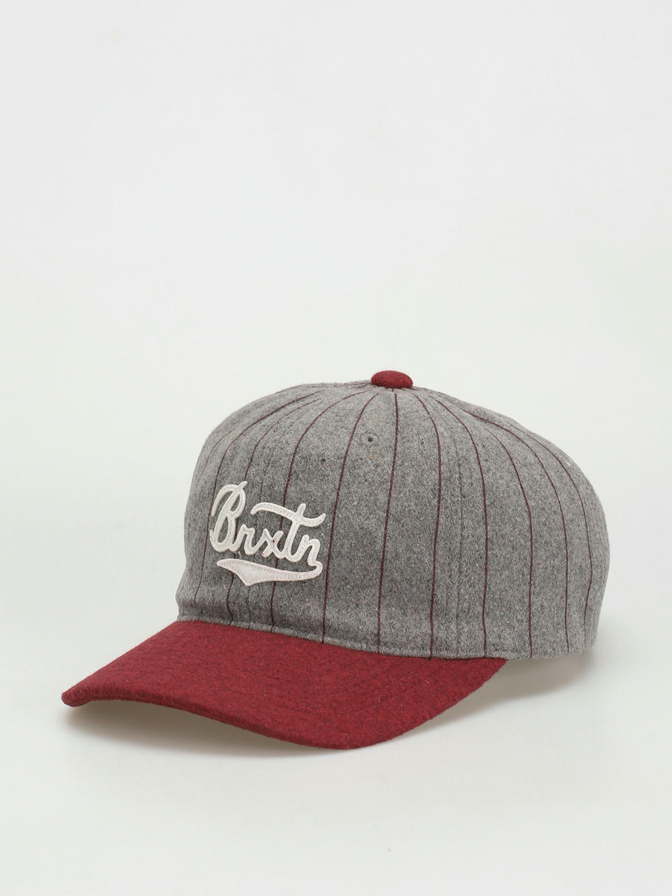 Кепка Brixton Burt Mp Cap (light heather grey/burgundy)