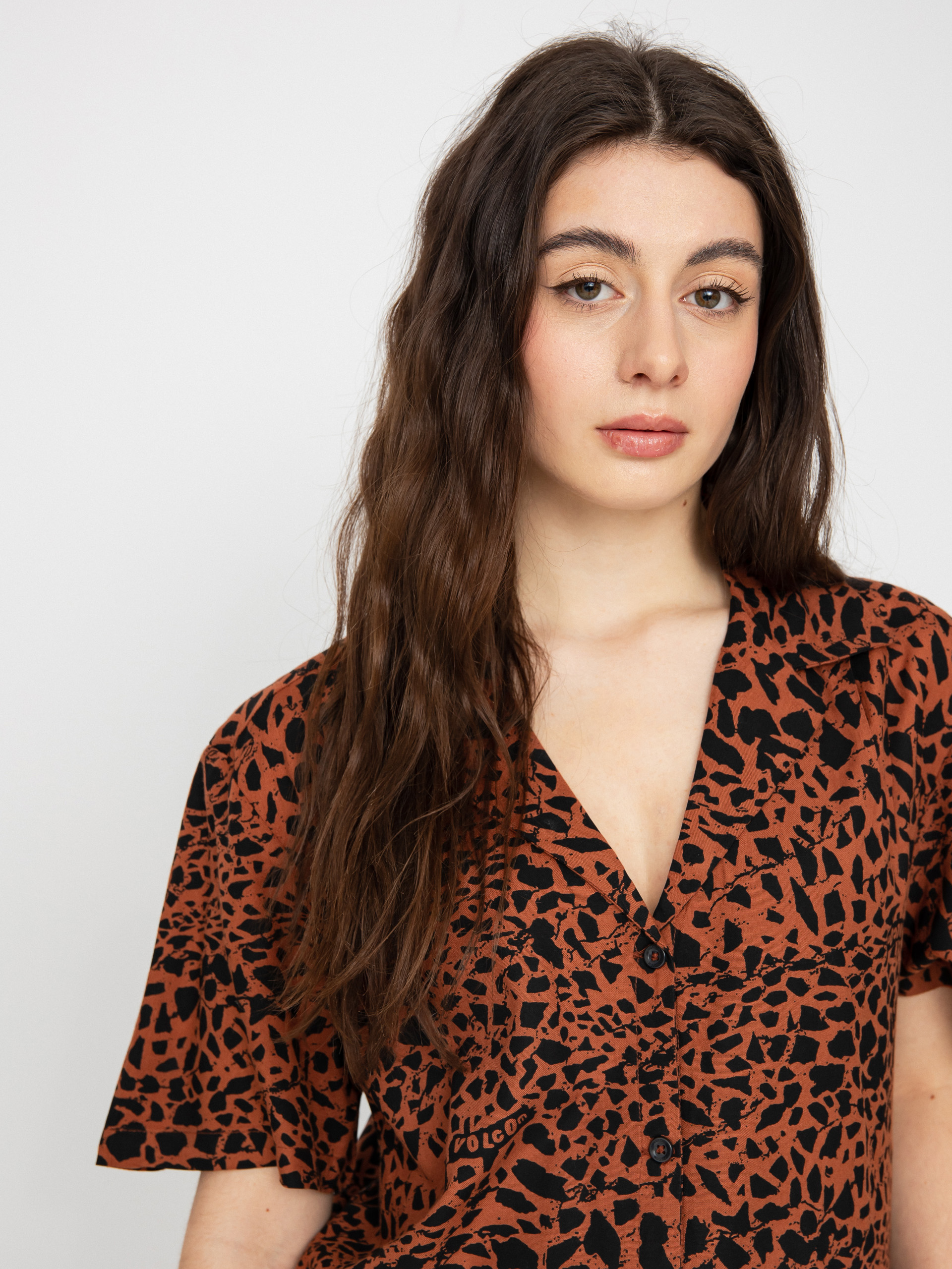 Сорочка Volcom Dino Tea Tunic Wmn (dark clay)