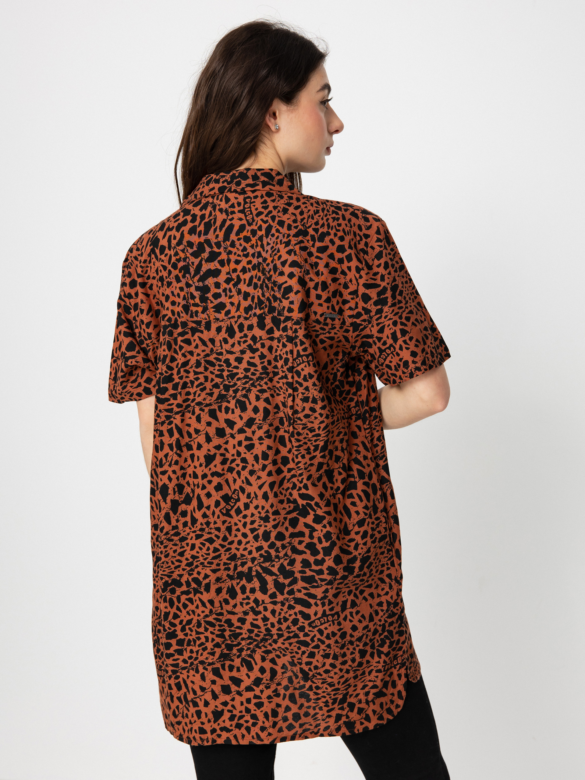 Сорочка Volcom Dino Tea Tunic Wmn (dark clay)