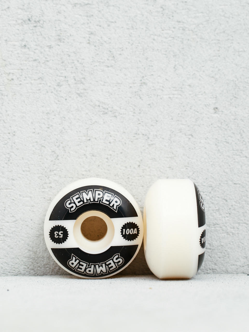 Колеса Semper Skateboards Classic 100A (white/black)