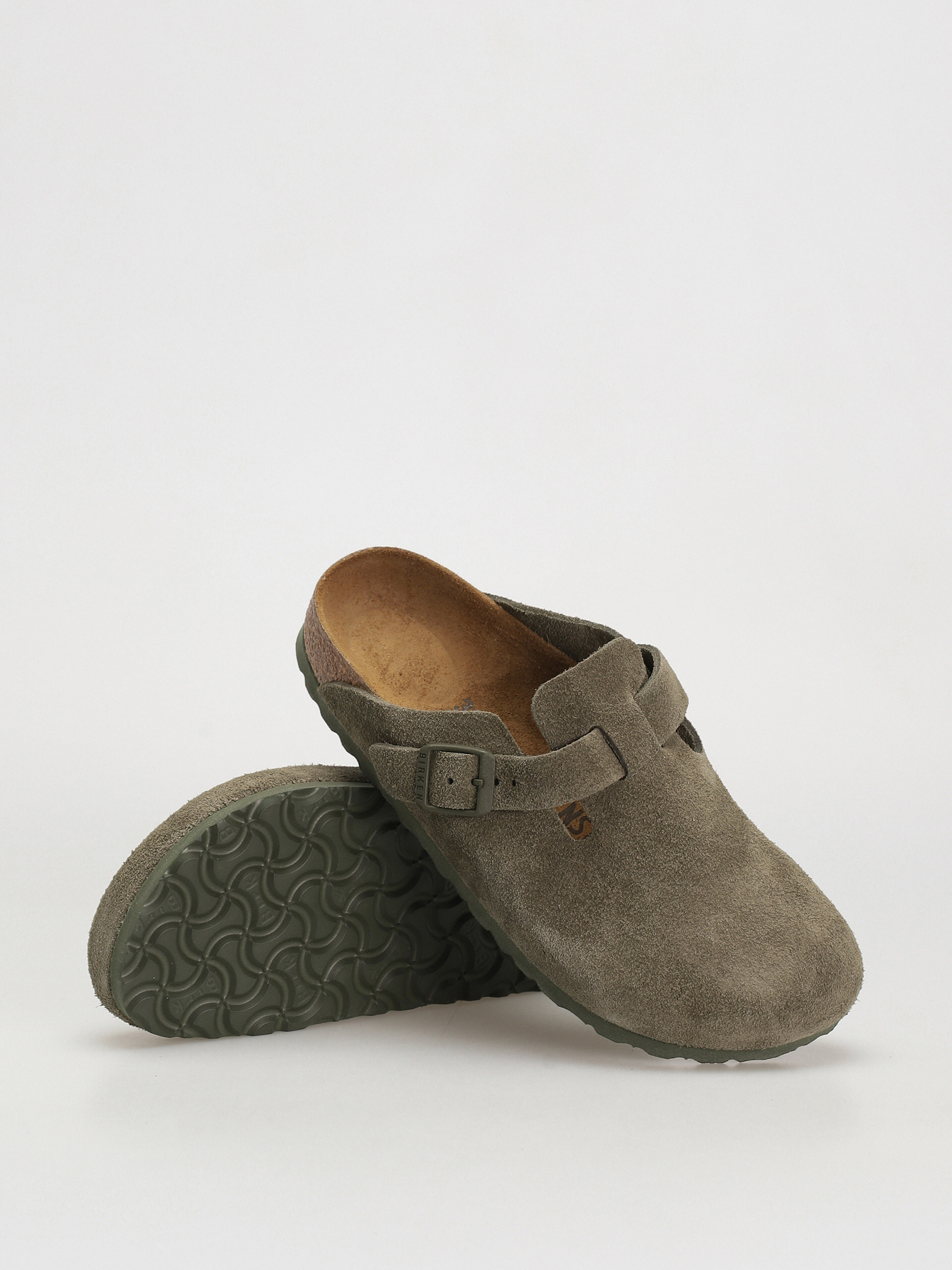 Шльопанці Birkenstock Boston Suede Narrow Wmn (modern suede thyme)