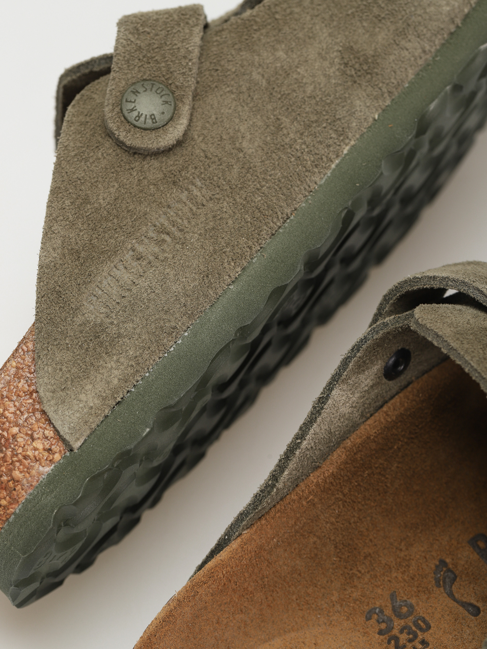 Шльопанці Birkenstock Boston Suede Narrow Wmn (modern suede thyme)