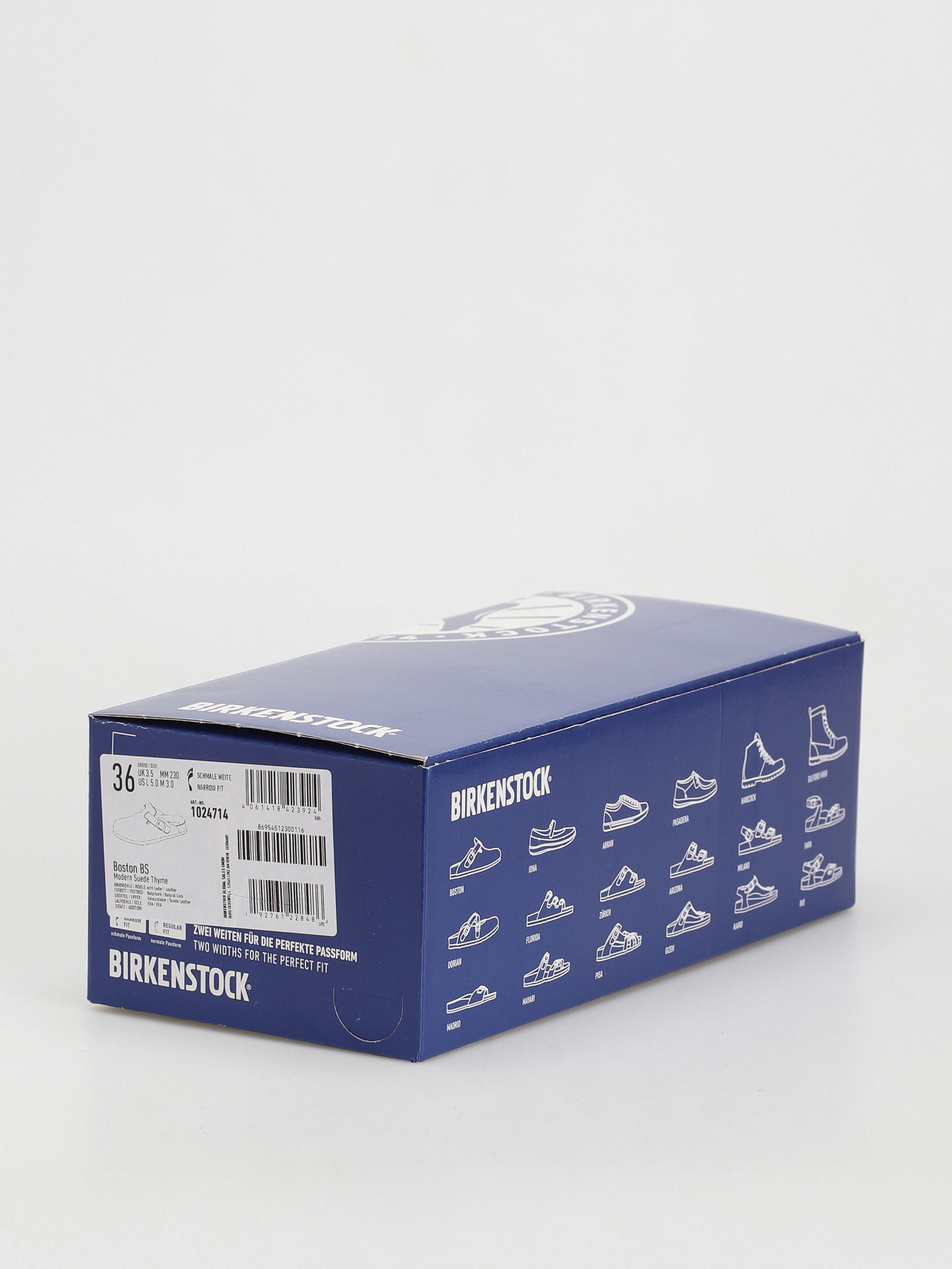 Шльопанці Birkenstock Boston Suede Narrow Wmn (modern suede thyme)