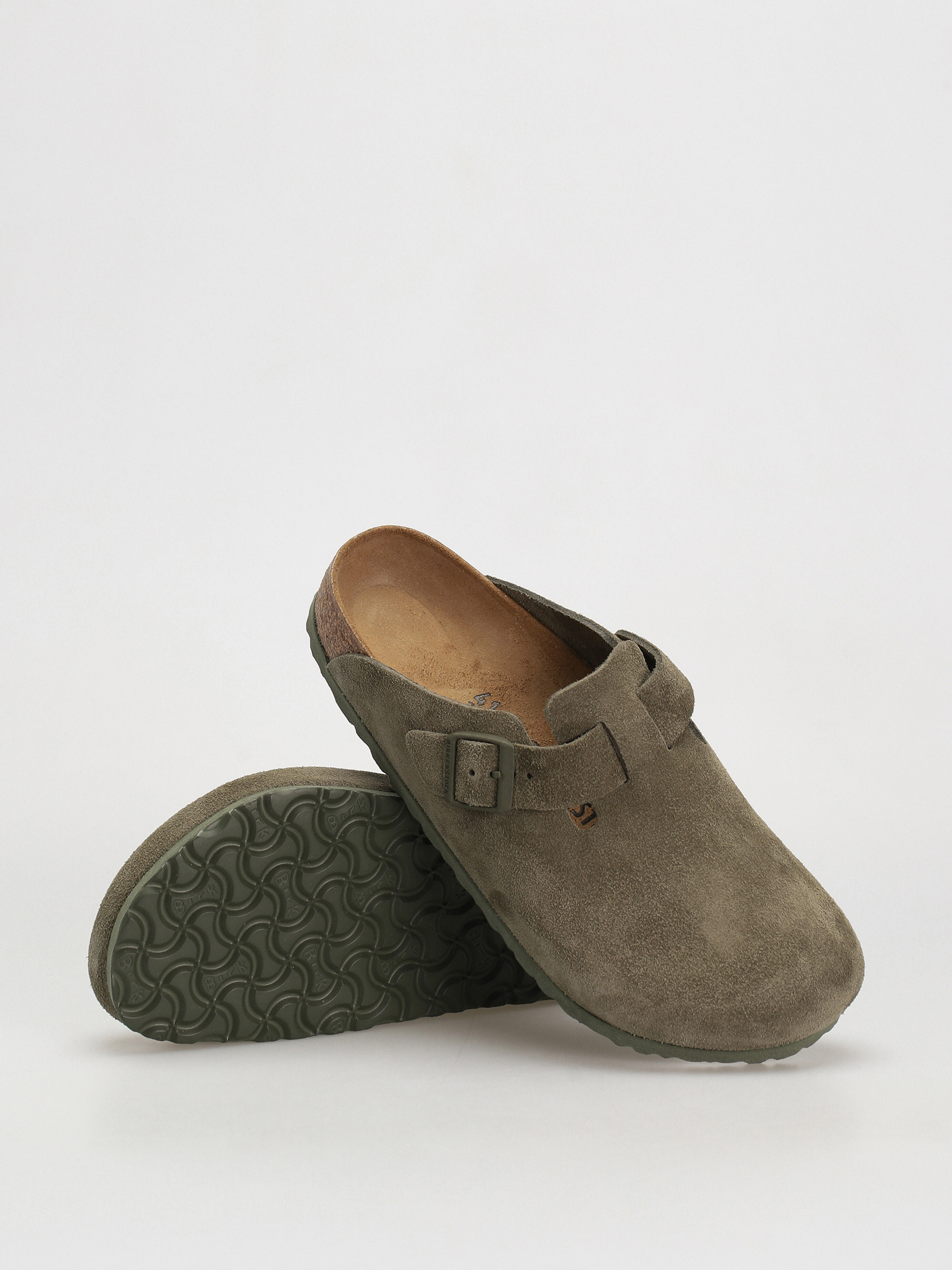 Шльопанці Birkenstock Boston Suede Regular (modern suede thyme)