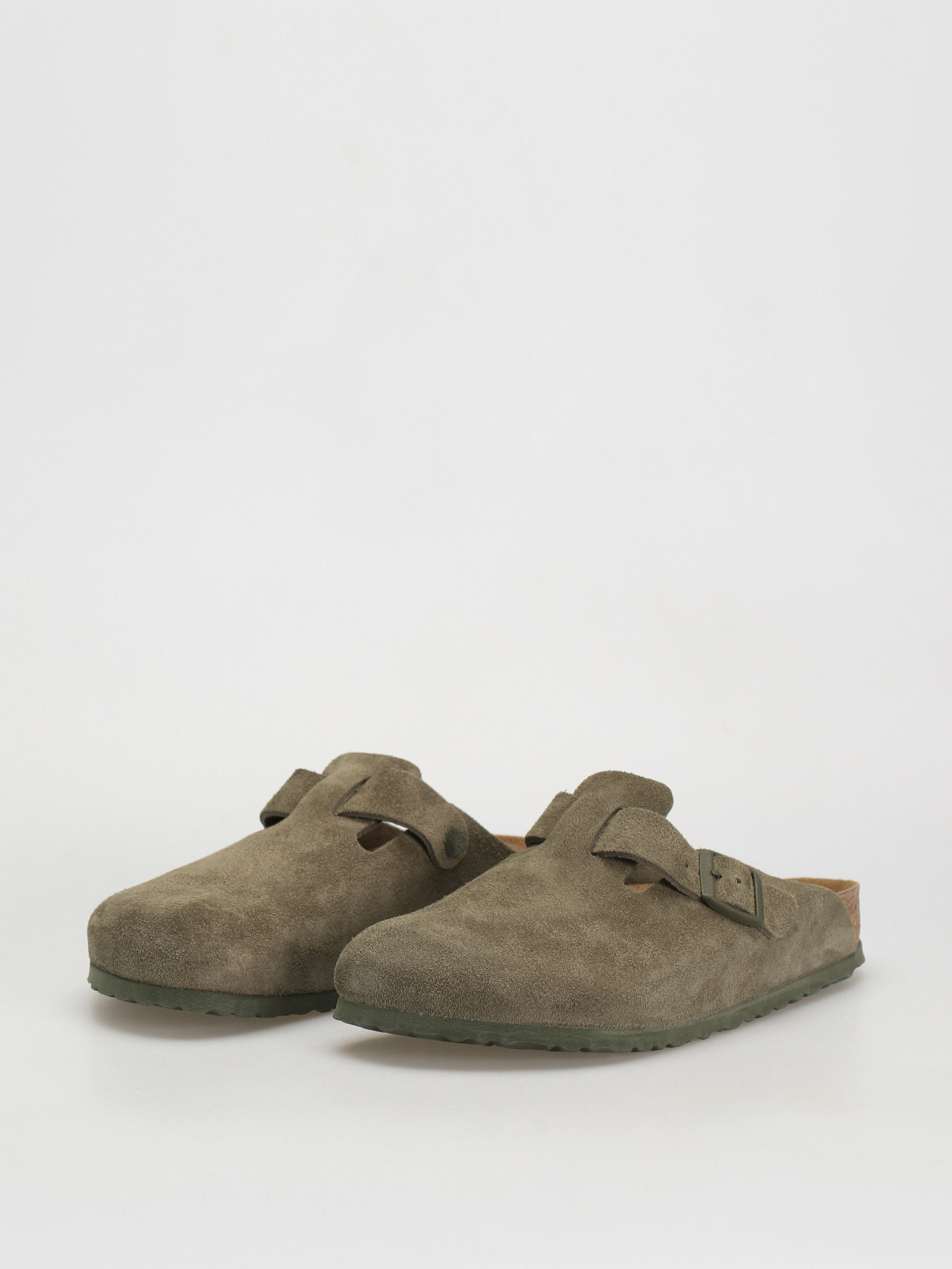 Шльопанці Birkenstock Boston Suede Regular (modern suede thyme)