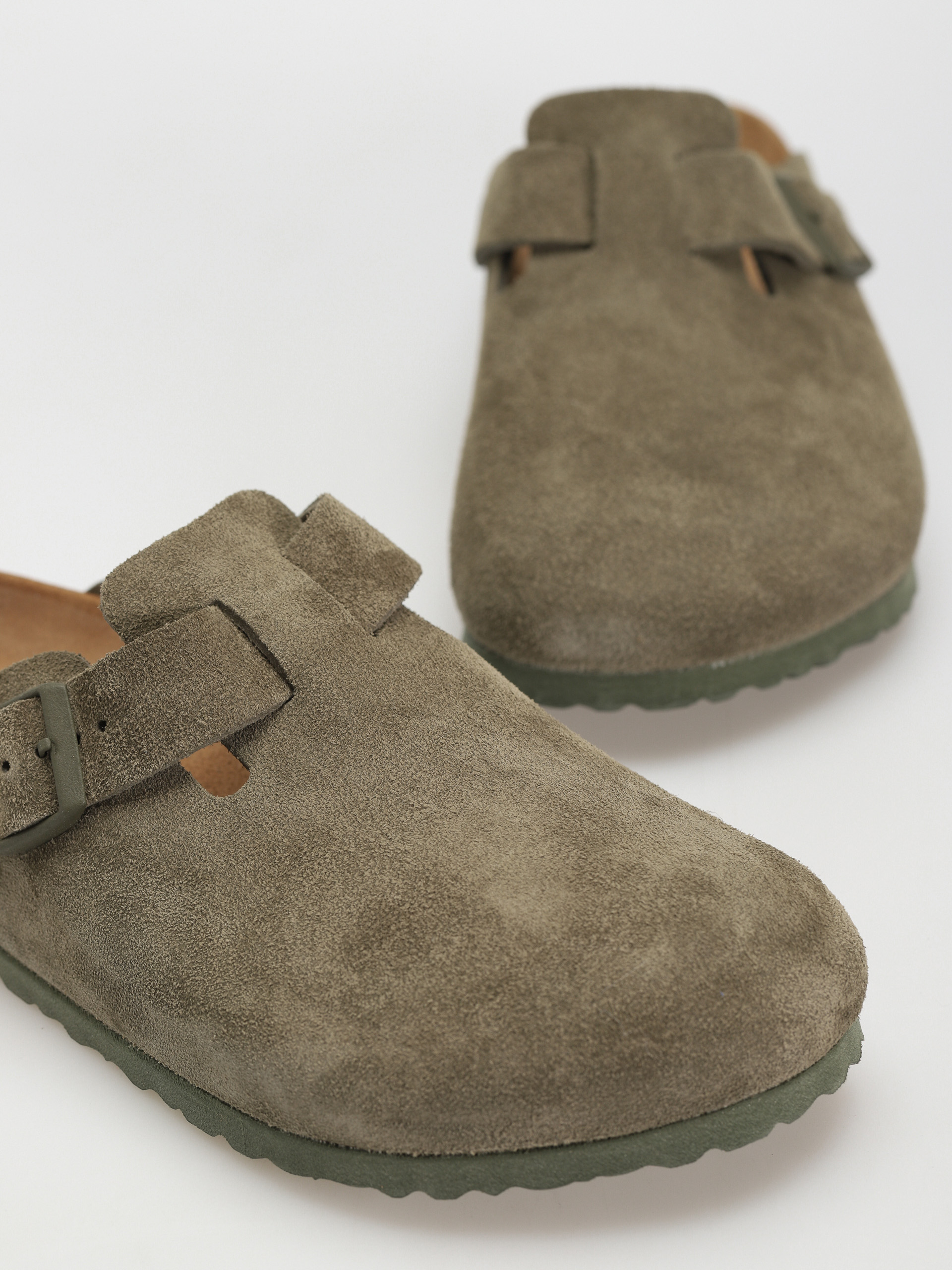 Шльопанці Birkenstock Boston Suede Regular (modern suede thyme)