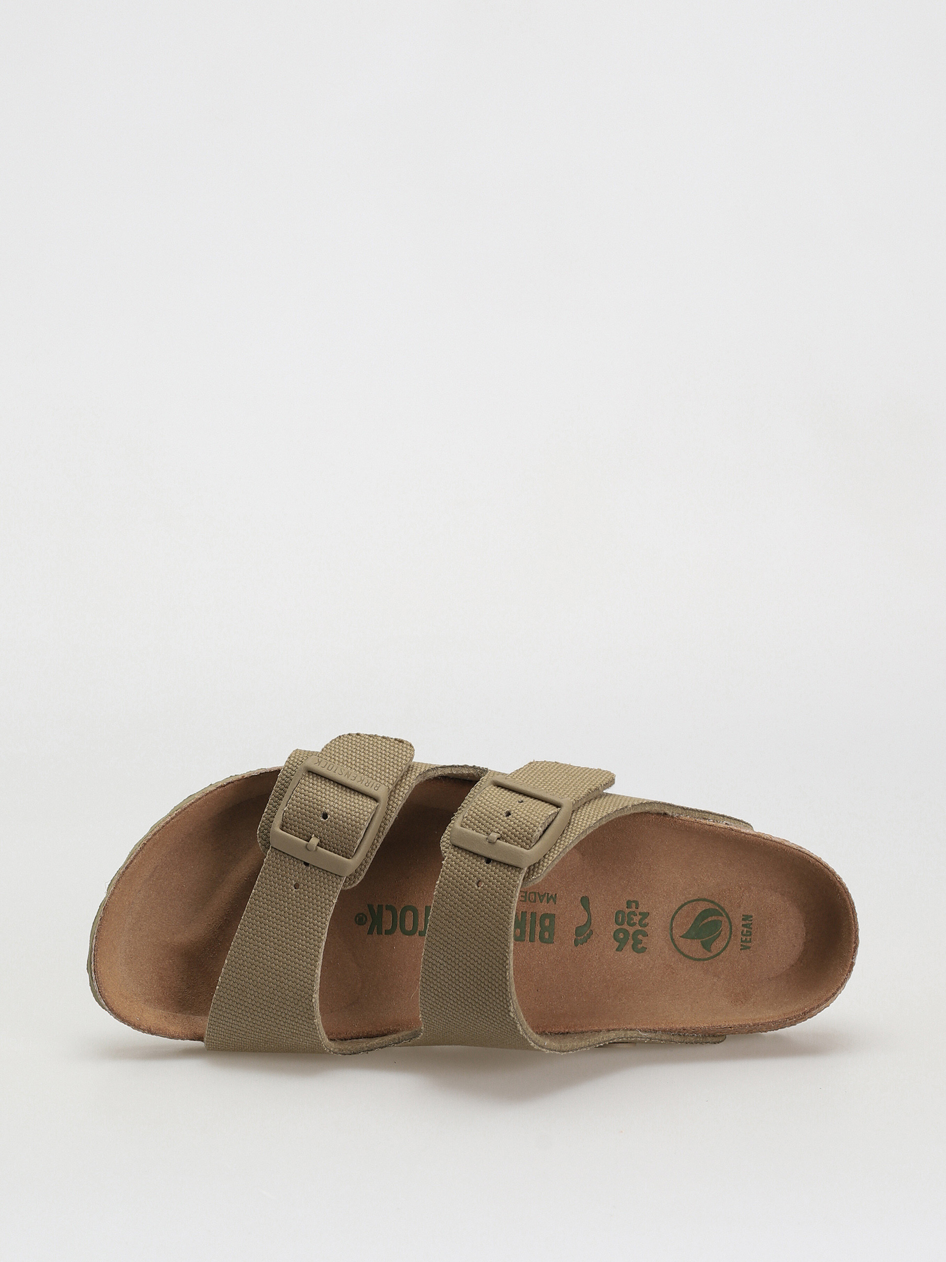 Шльопанці Birkenstock Arizona Canvas Vegan Narrow Wmn (faded khaki)