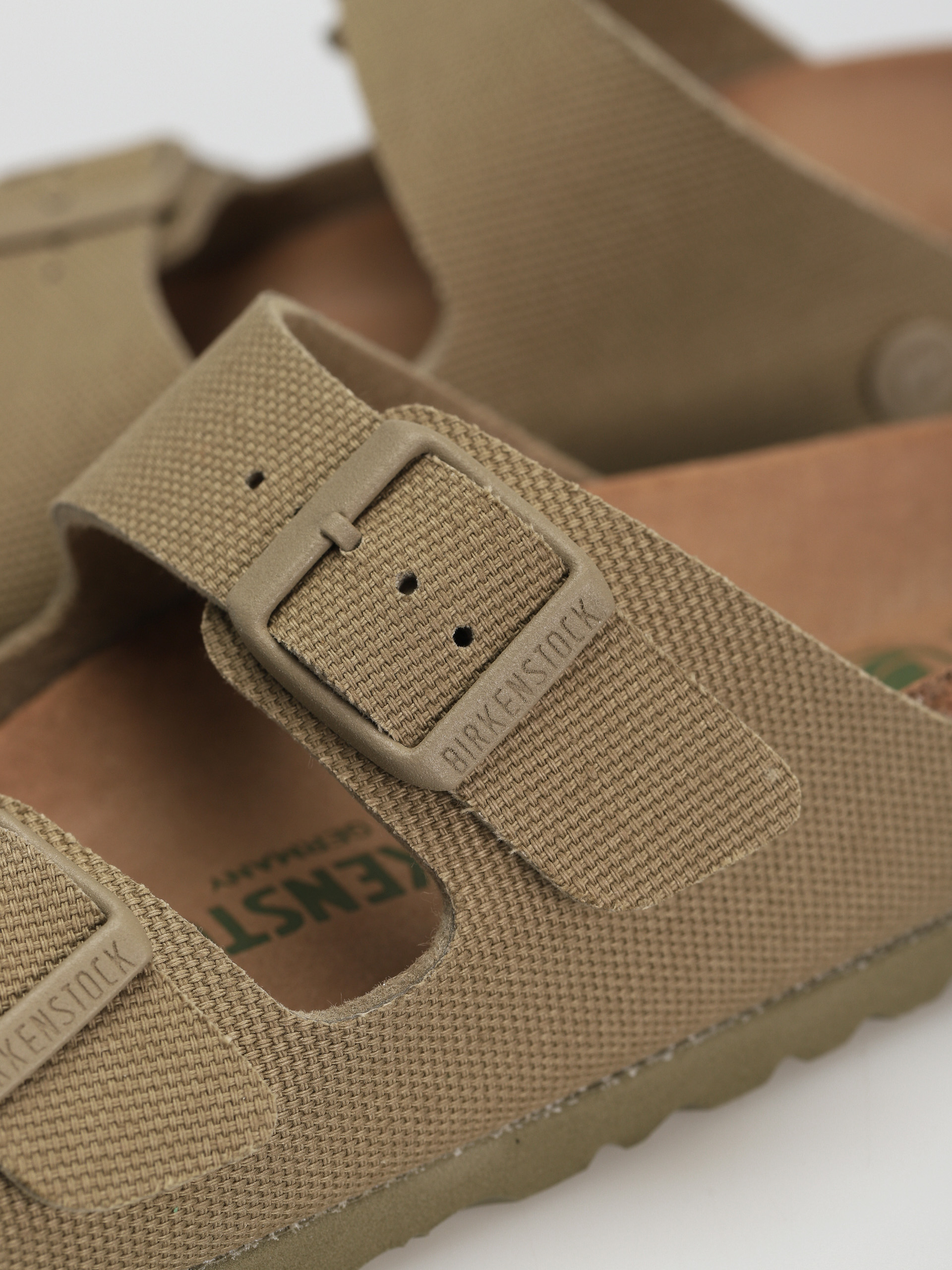Шльопанці Birkenstock Arizona Canvas Vegan Narrow Wmn (faded khaki)