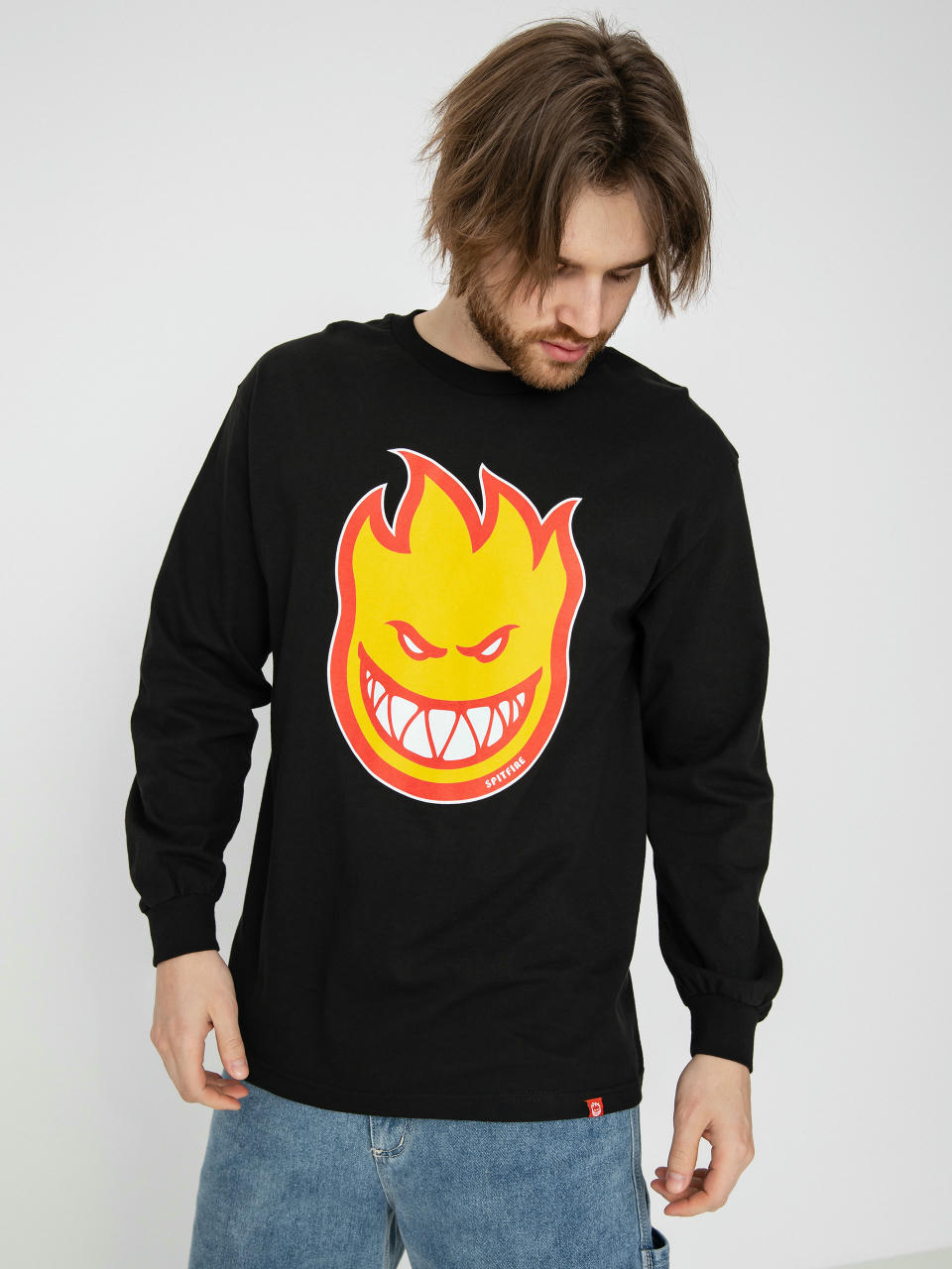 Лонгслів Spitfire Bighead Fl (black/gold/red)