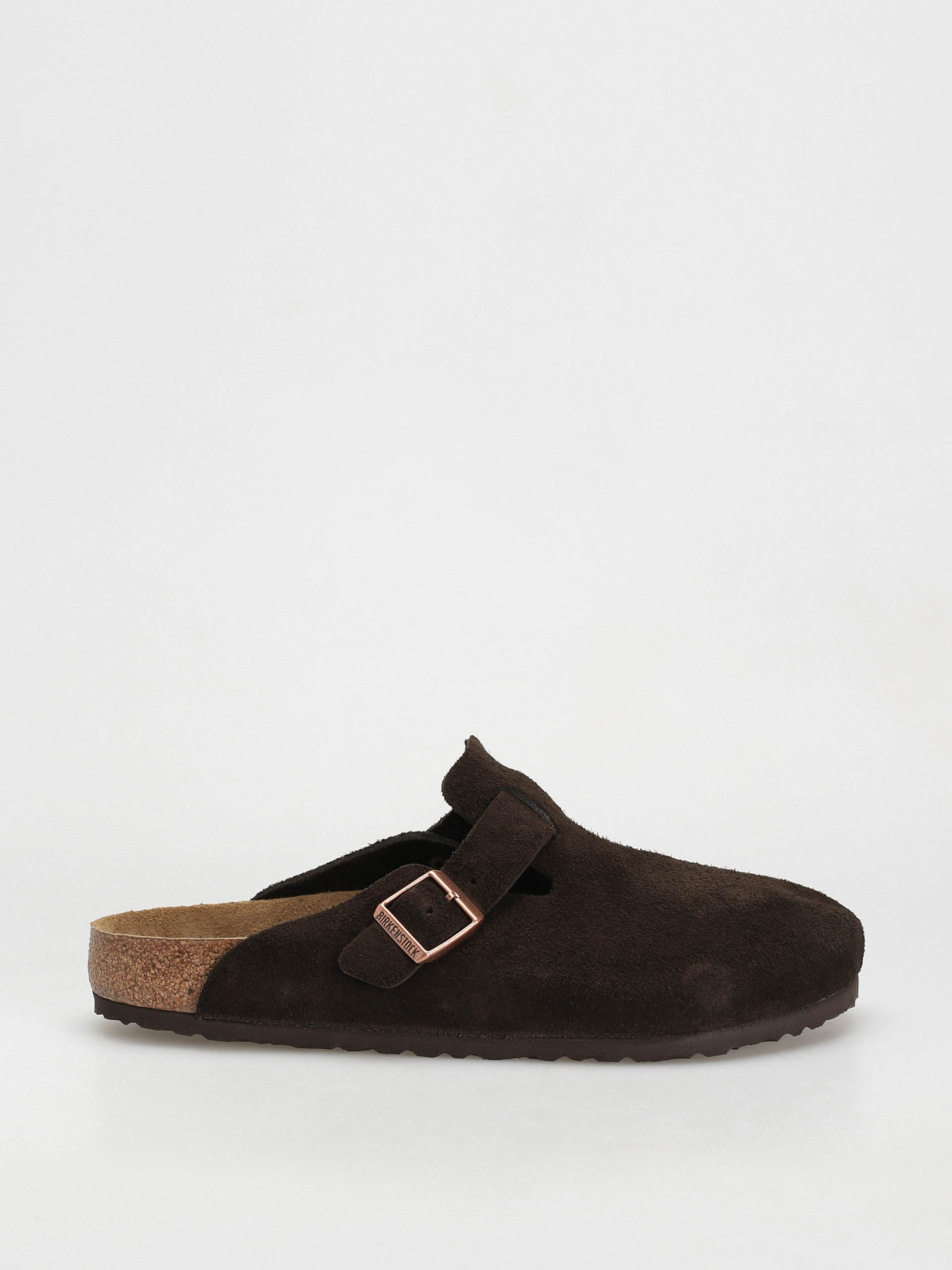 Шльопанці Birkenstock Boston Suede Regular (mocha)